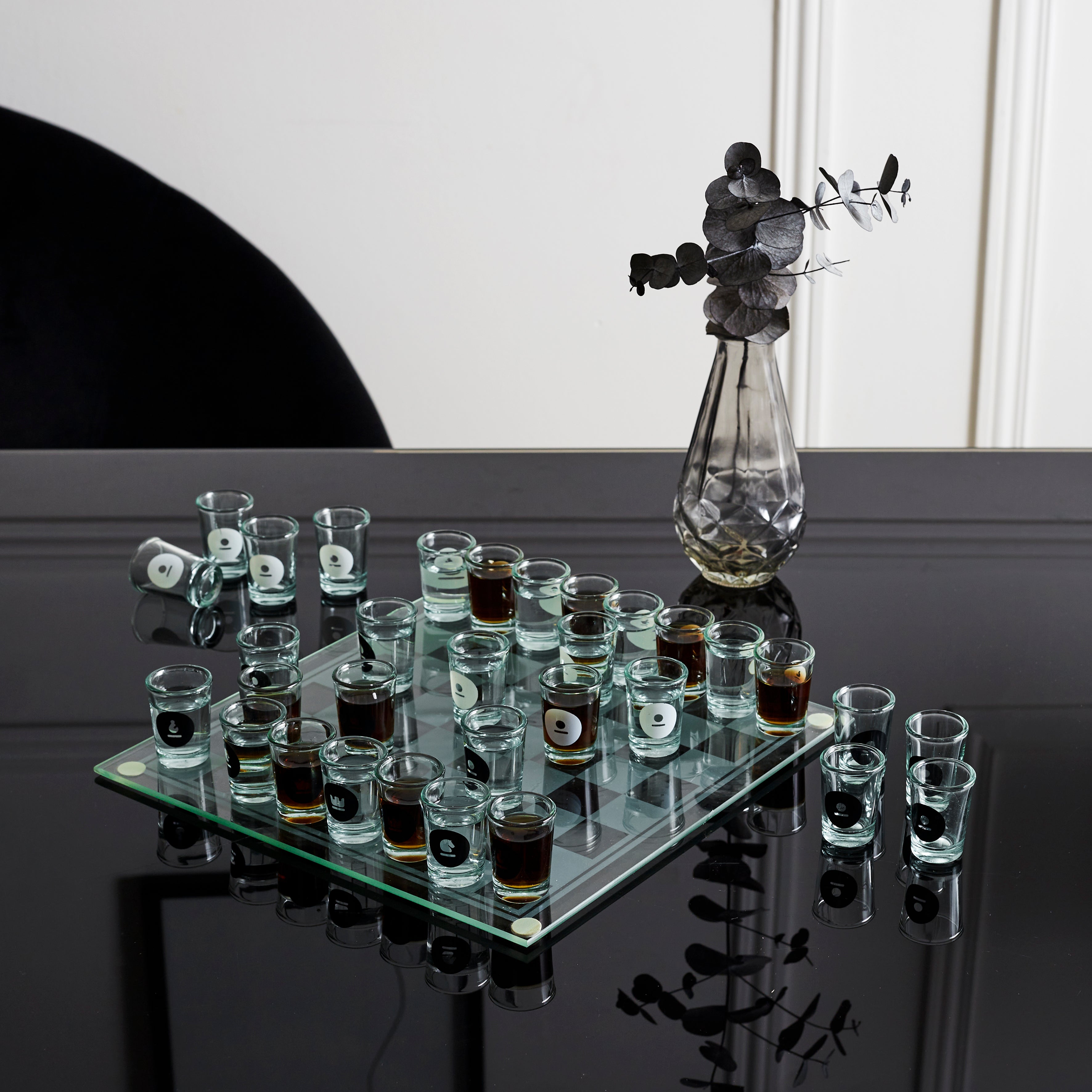 JEU D ECHECS A BOIRE EN VERRE