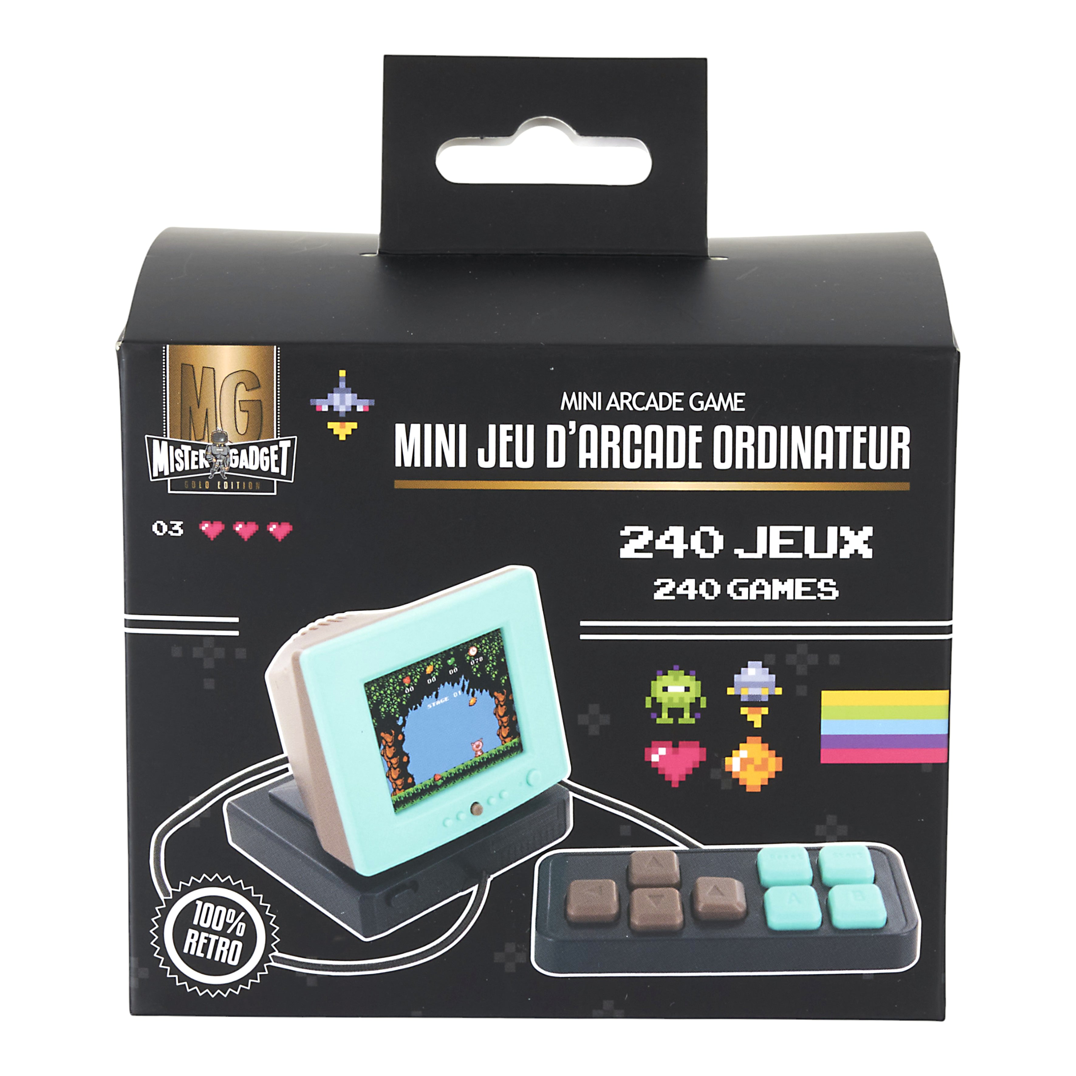 JEUX ARCADES MINI ORDI 240 JEUX