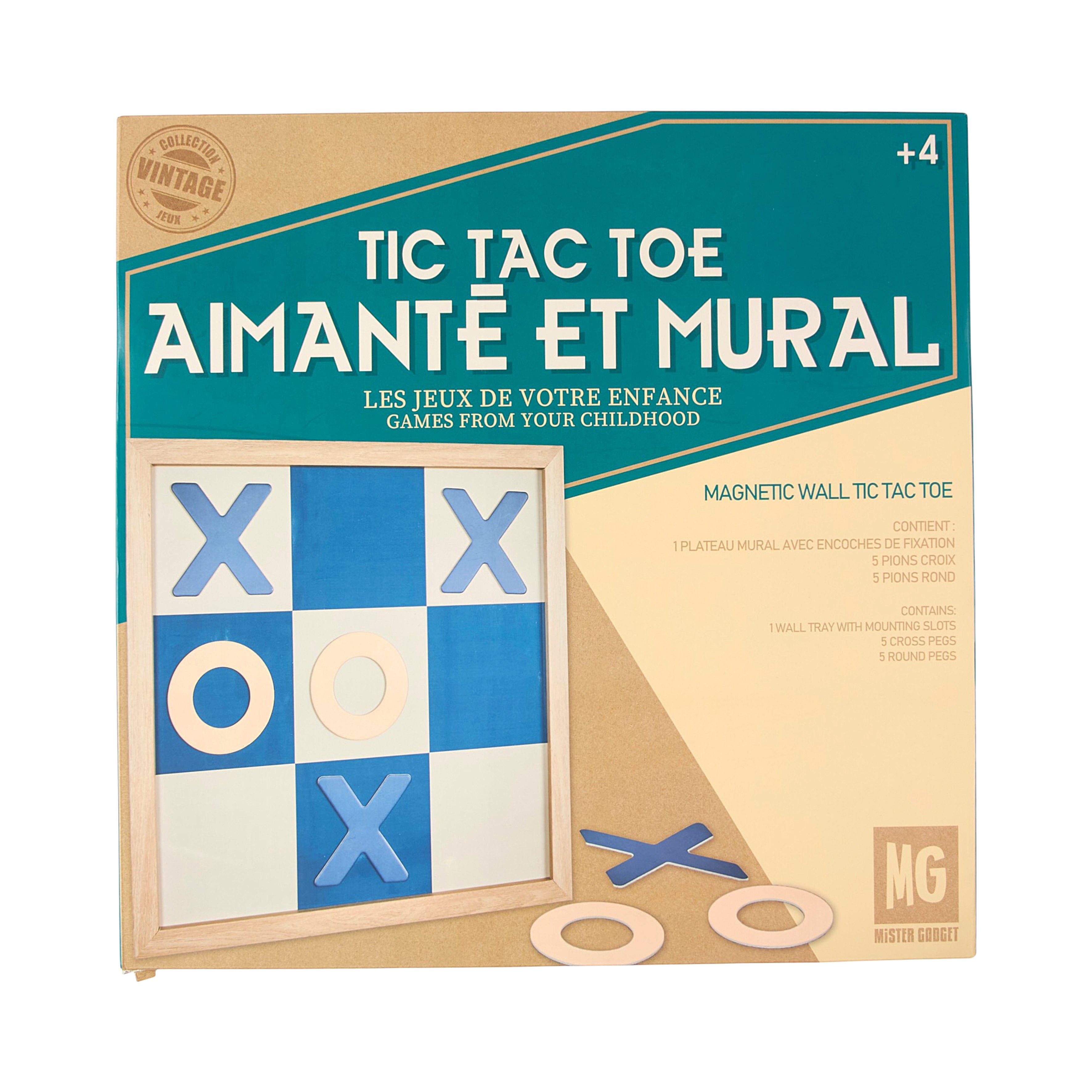TIC TAC TOE MURAL EN BOIS