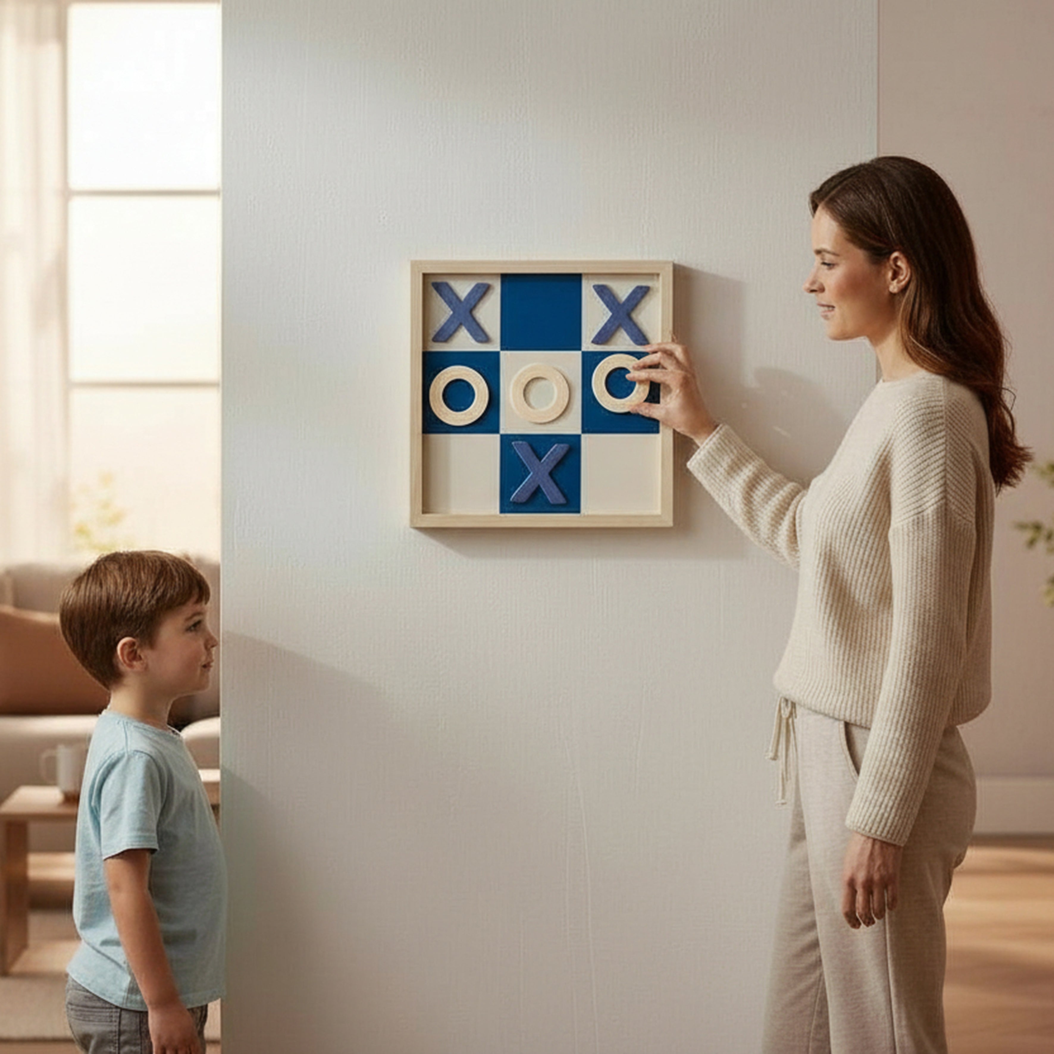 TIC TAC TOE MURAL EN BOIS