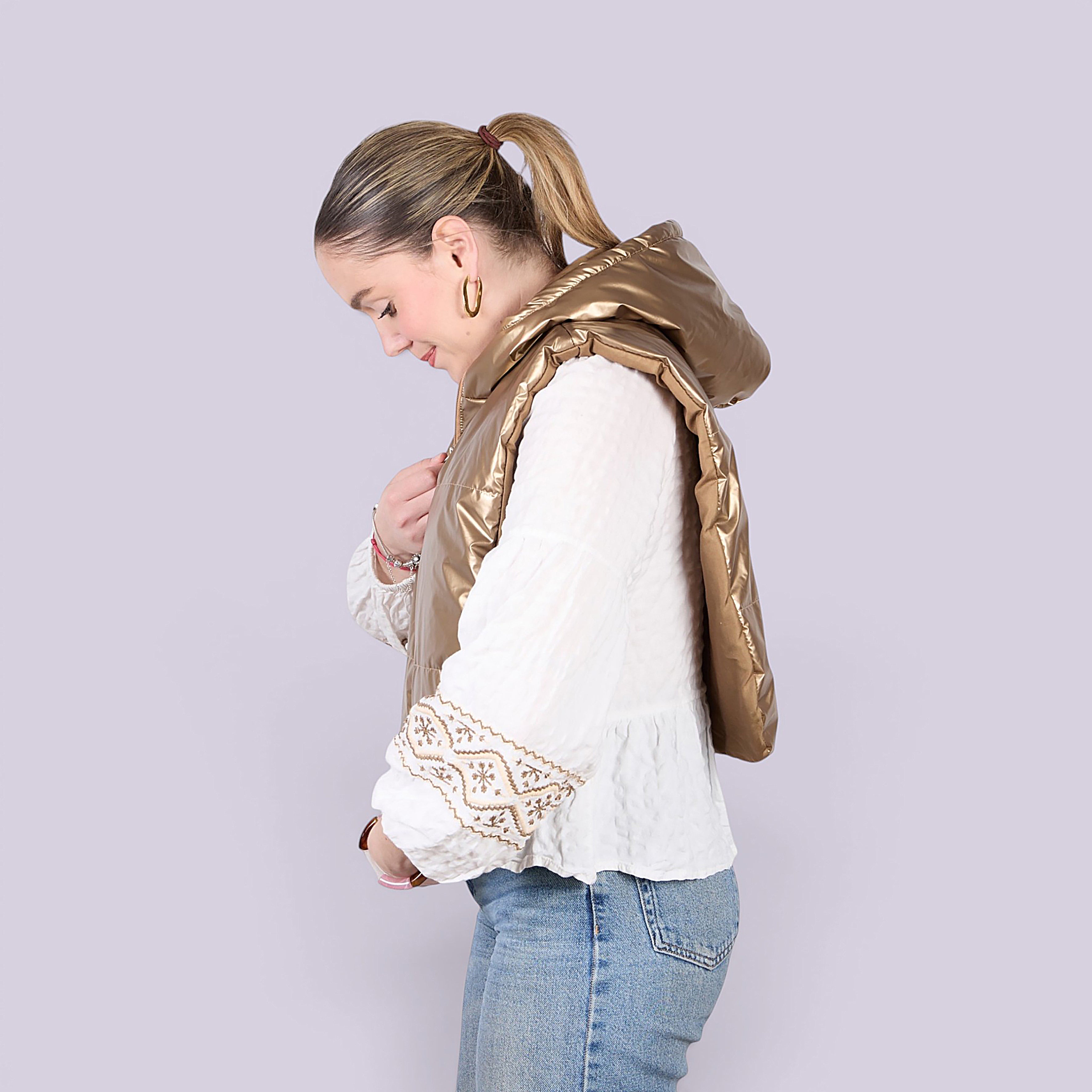 CAPUCHE DOUDOUNE BEIGE