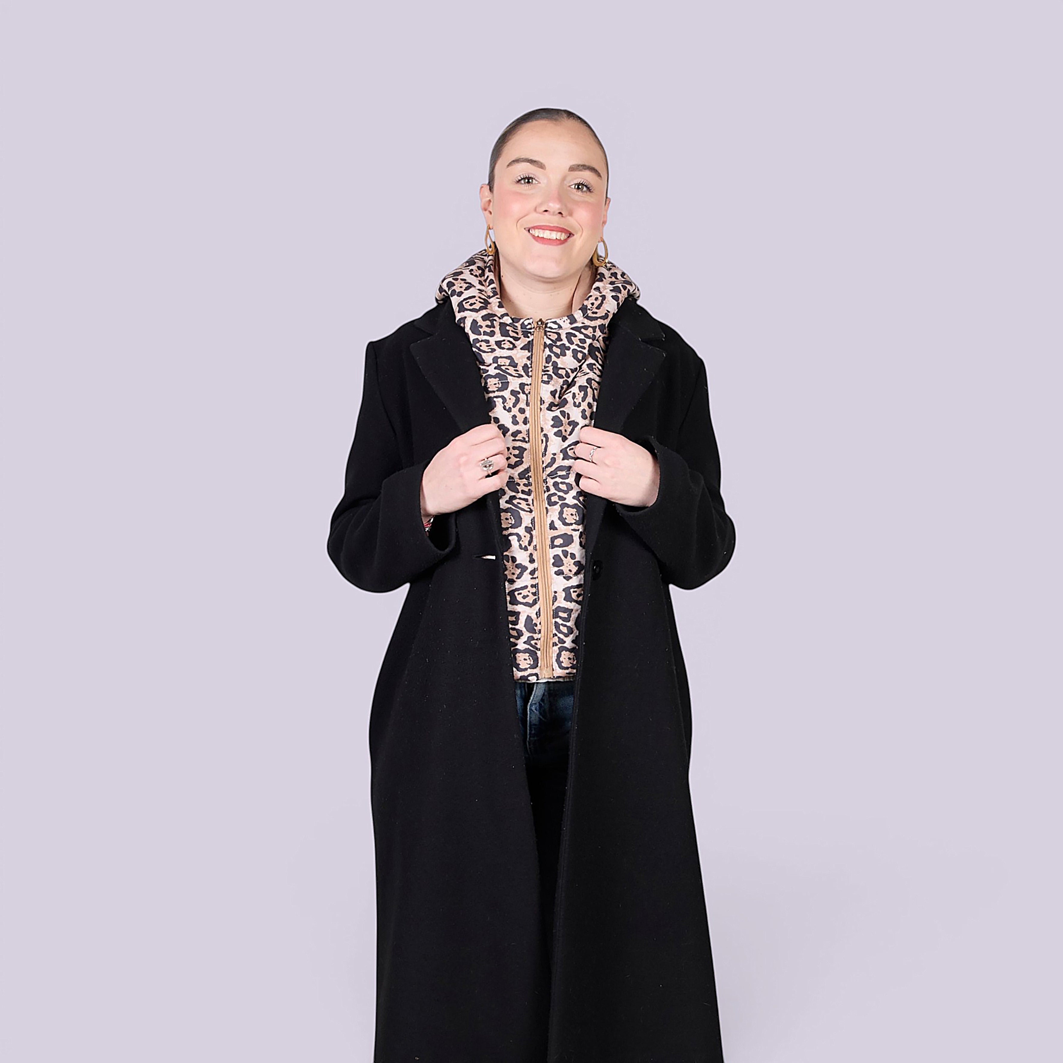 CAPUCHE DOUDOUNE LEOPARD