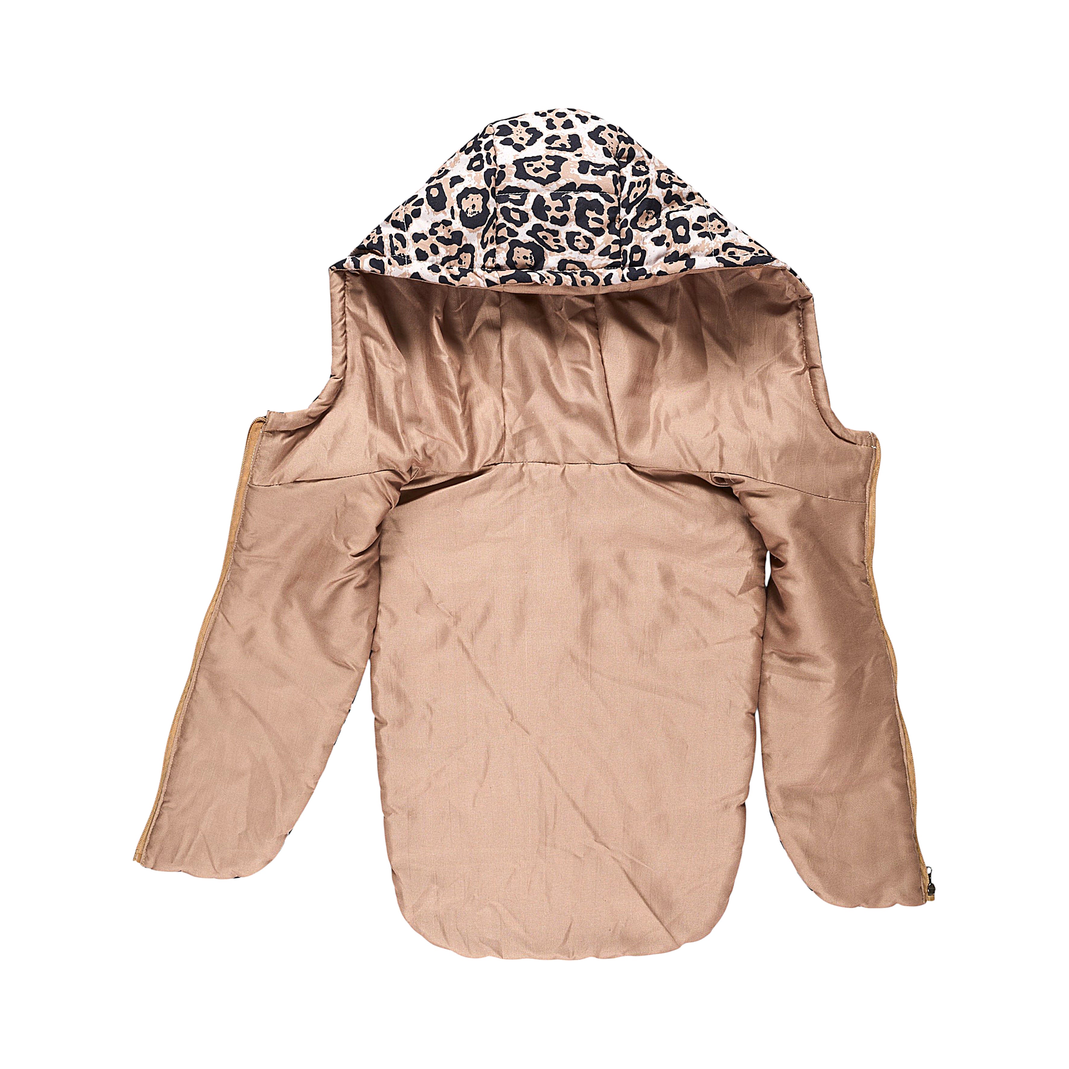 CAPUCHE DOUDOUNE LEOPARD