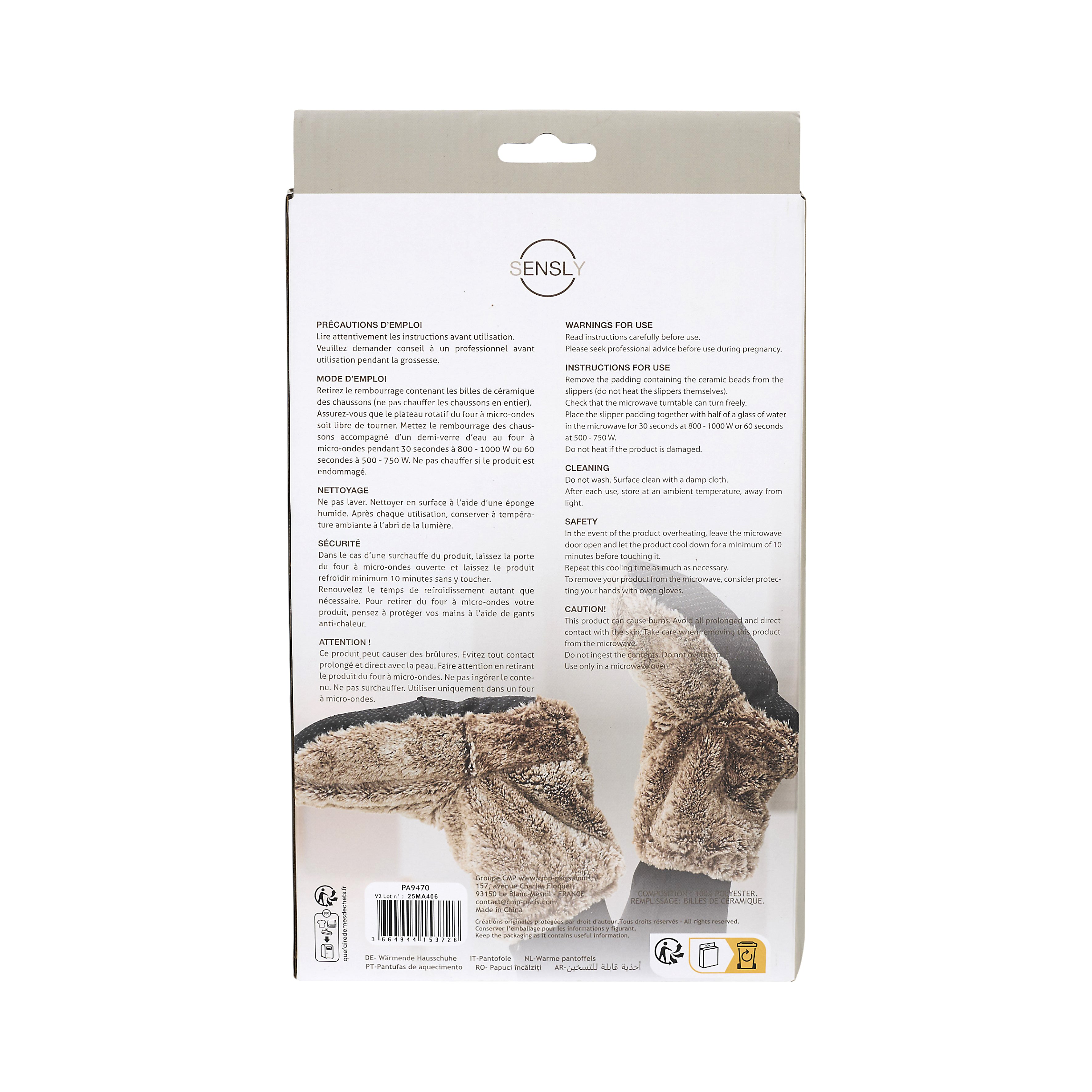 CHAUSSONS MICRO ONDABLE IMITATION FOURRURE