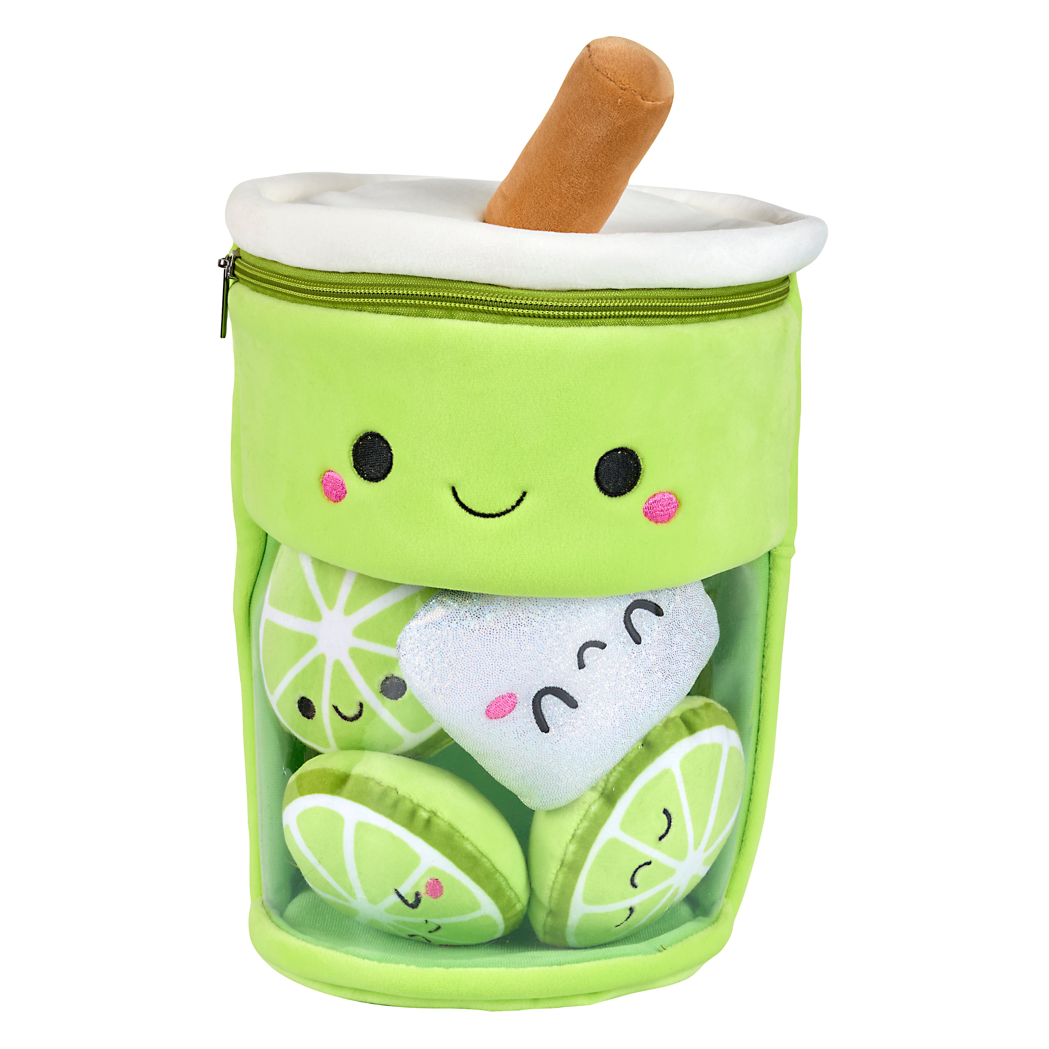 PELUCHE BUBBLE TEA KAWAII CITRON