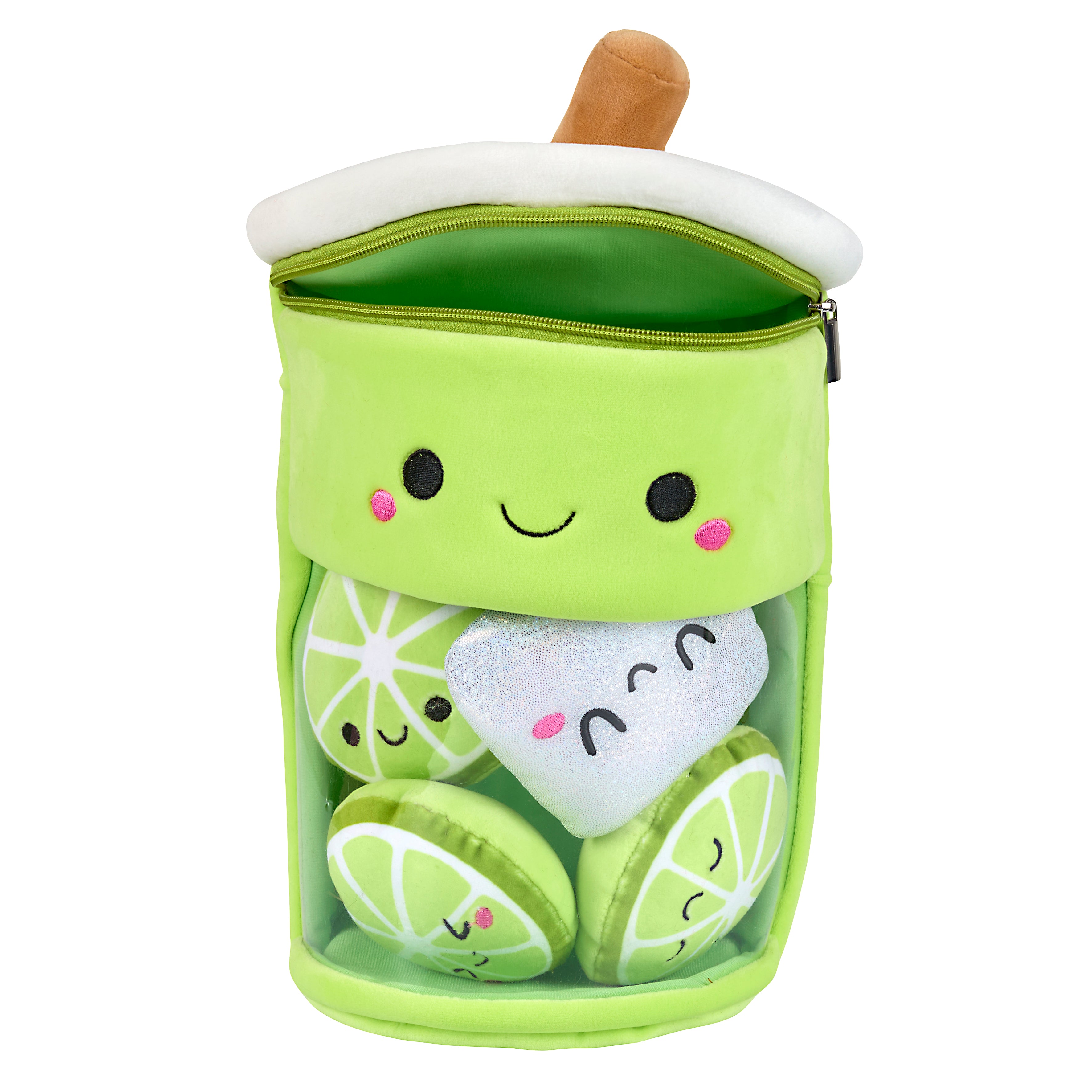 PELUCHE BUBBLE TEA KAWAII CITRON