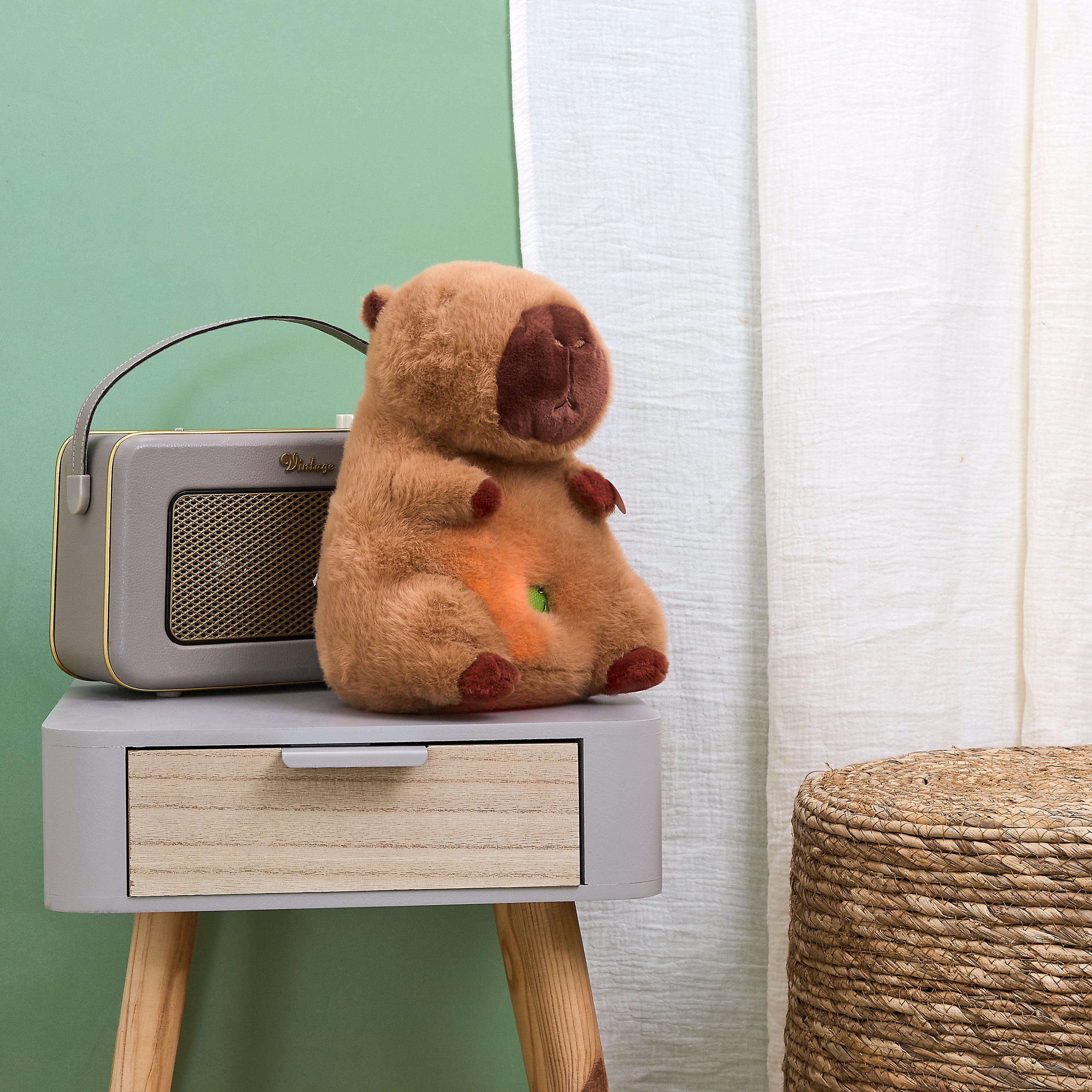 PELUCHE CAPYBARA RONFLEUR A PILES