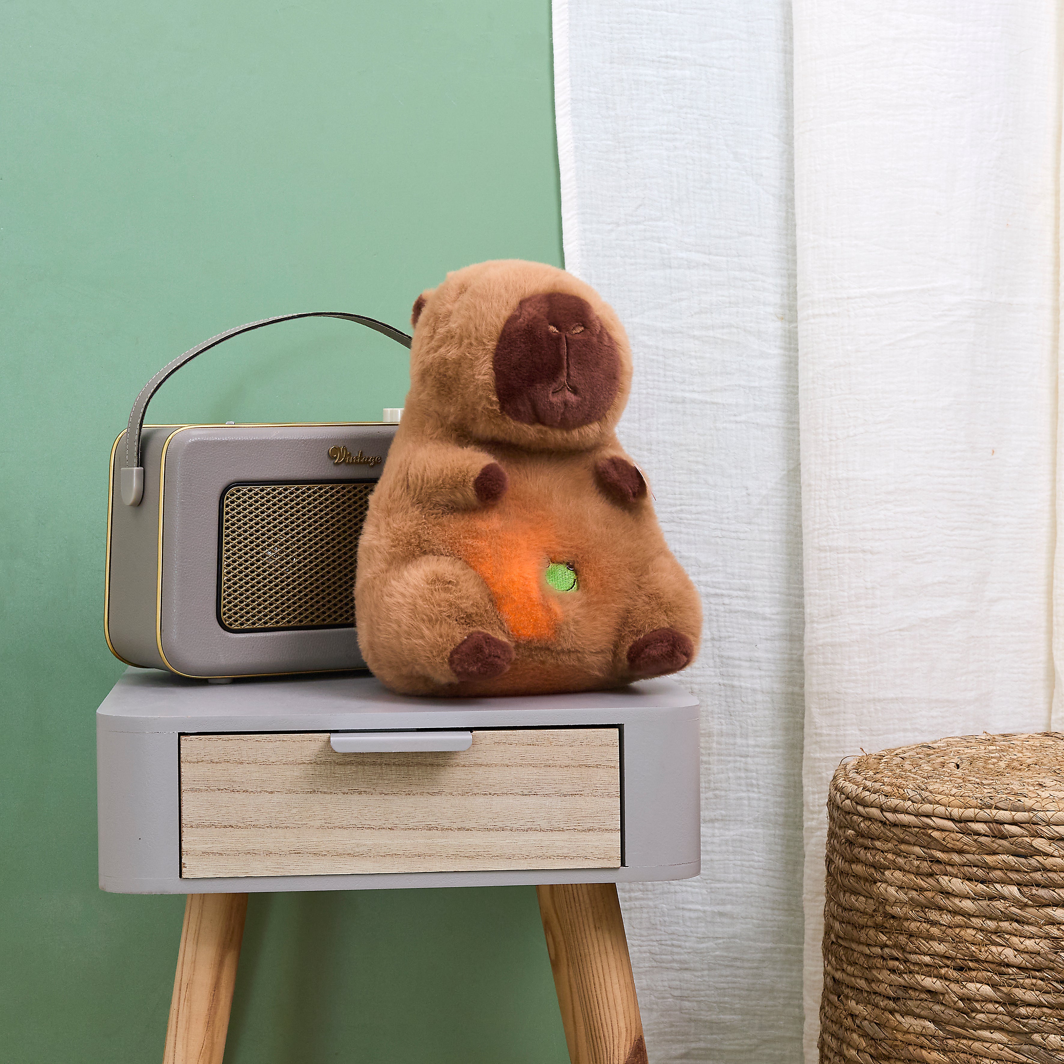 PELUCHE CAPYBARA RONFLEUR A PILES