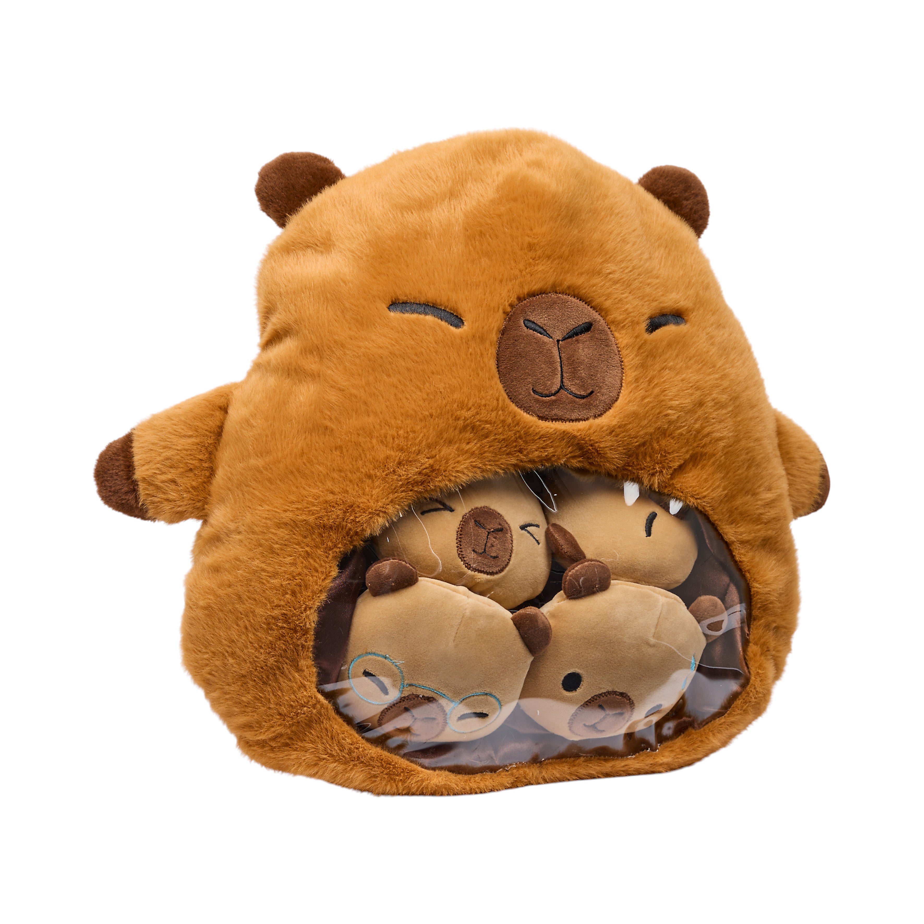 PELUCHE MAMAN BEBE CAPYBARA