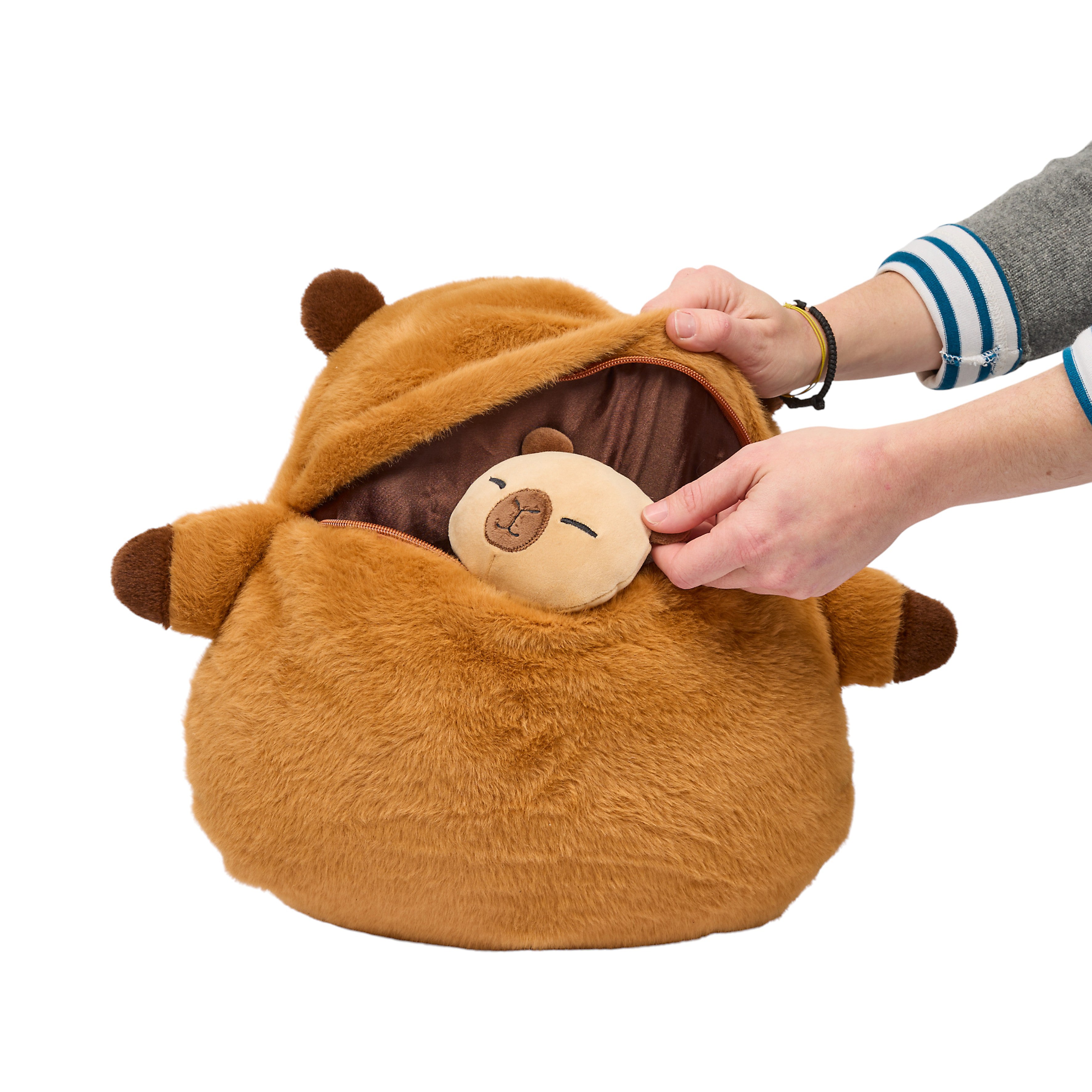 PELUCHE MAMAN BEBE CAPYBARA