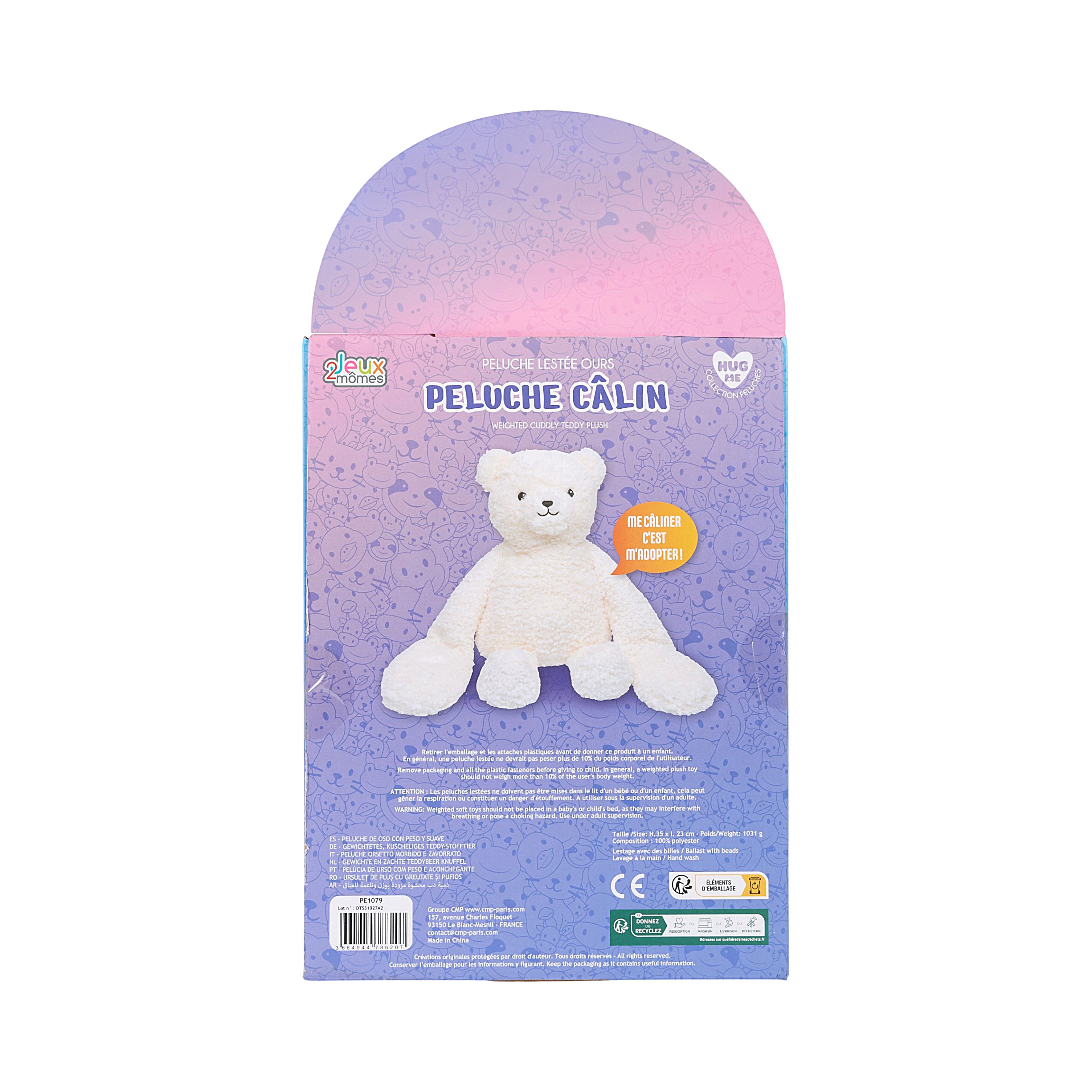 PELUCHE OURS CALIN LESTEE
