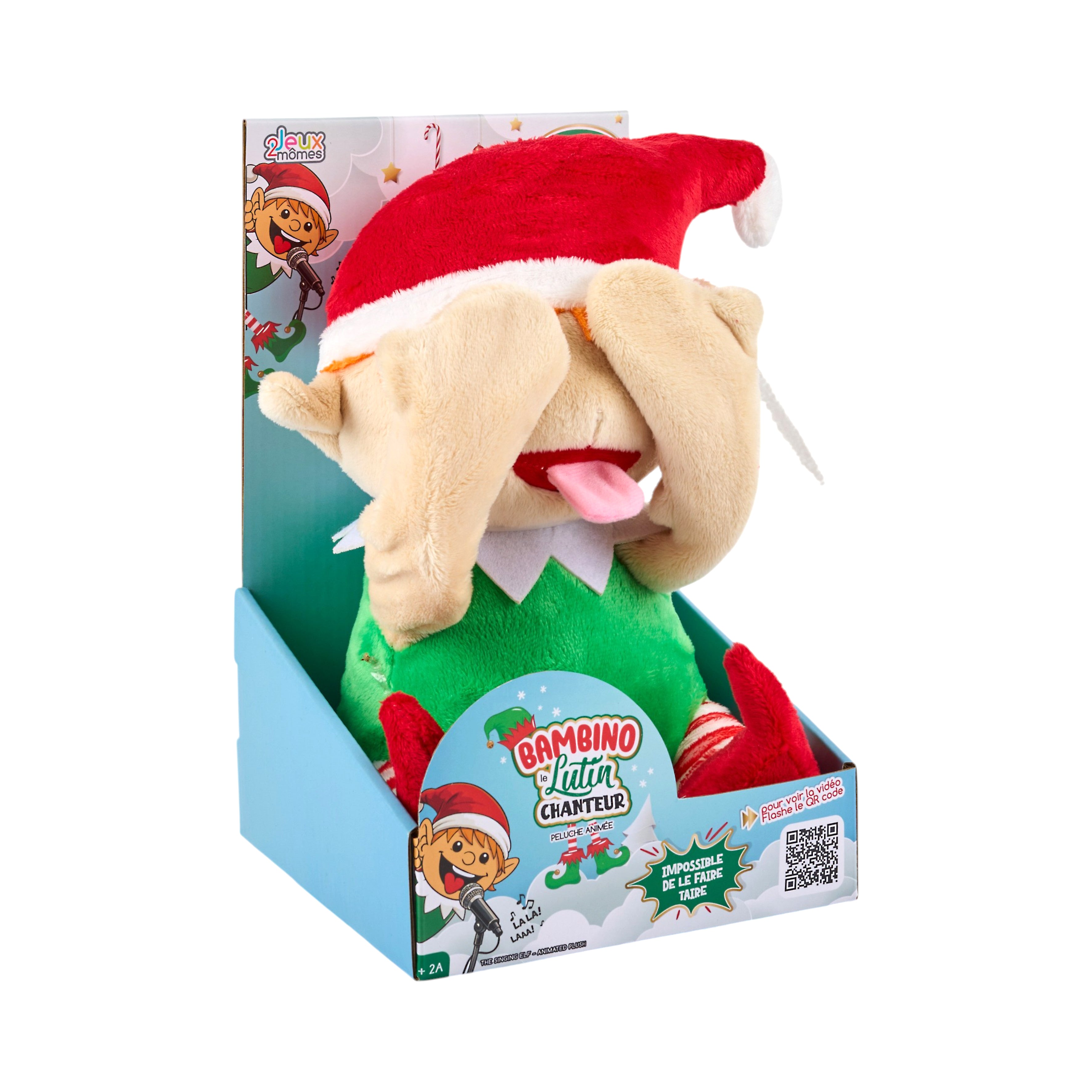 PELUCHE ENFANT CHANTEUR A PILES