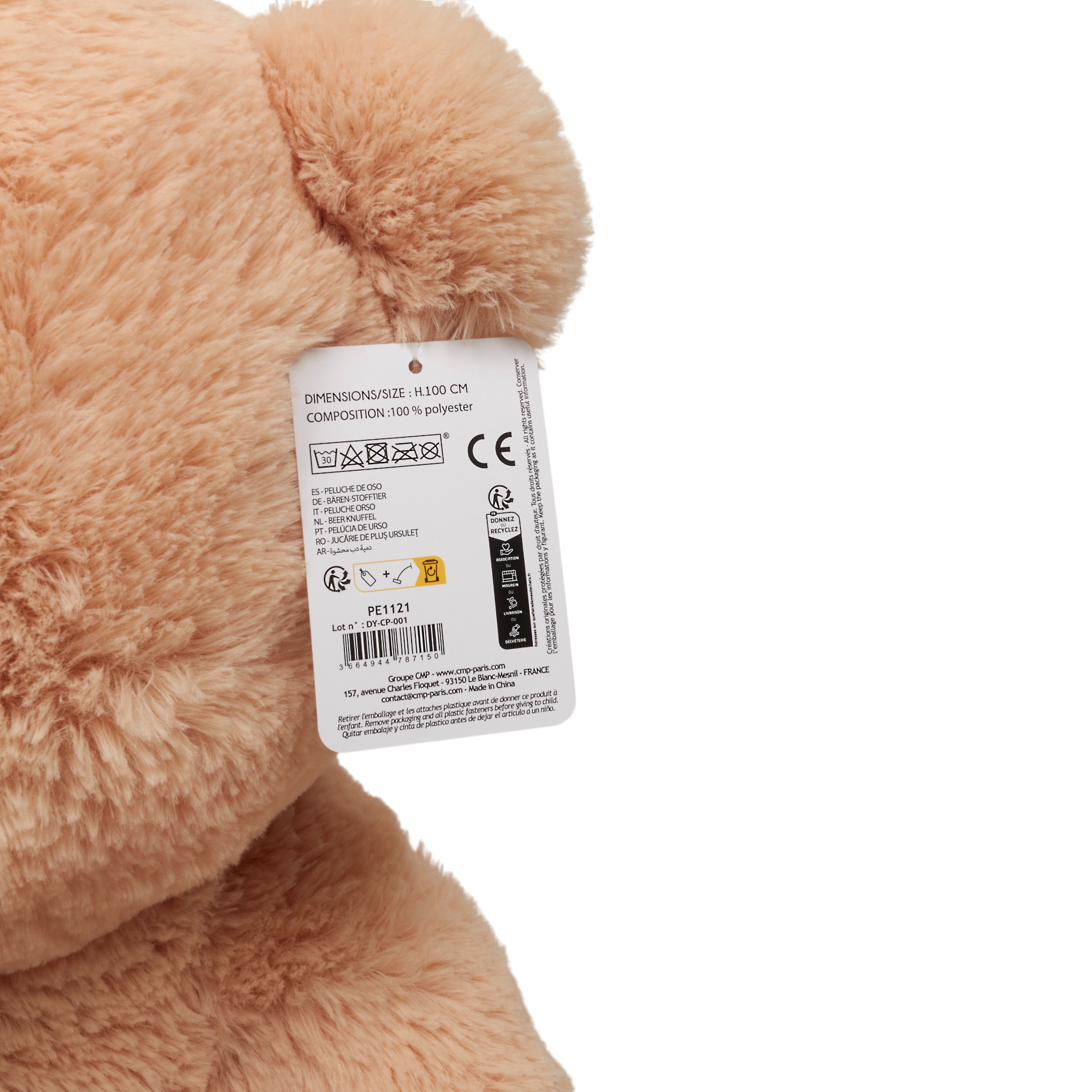 PELUCHE OURS 100CM
