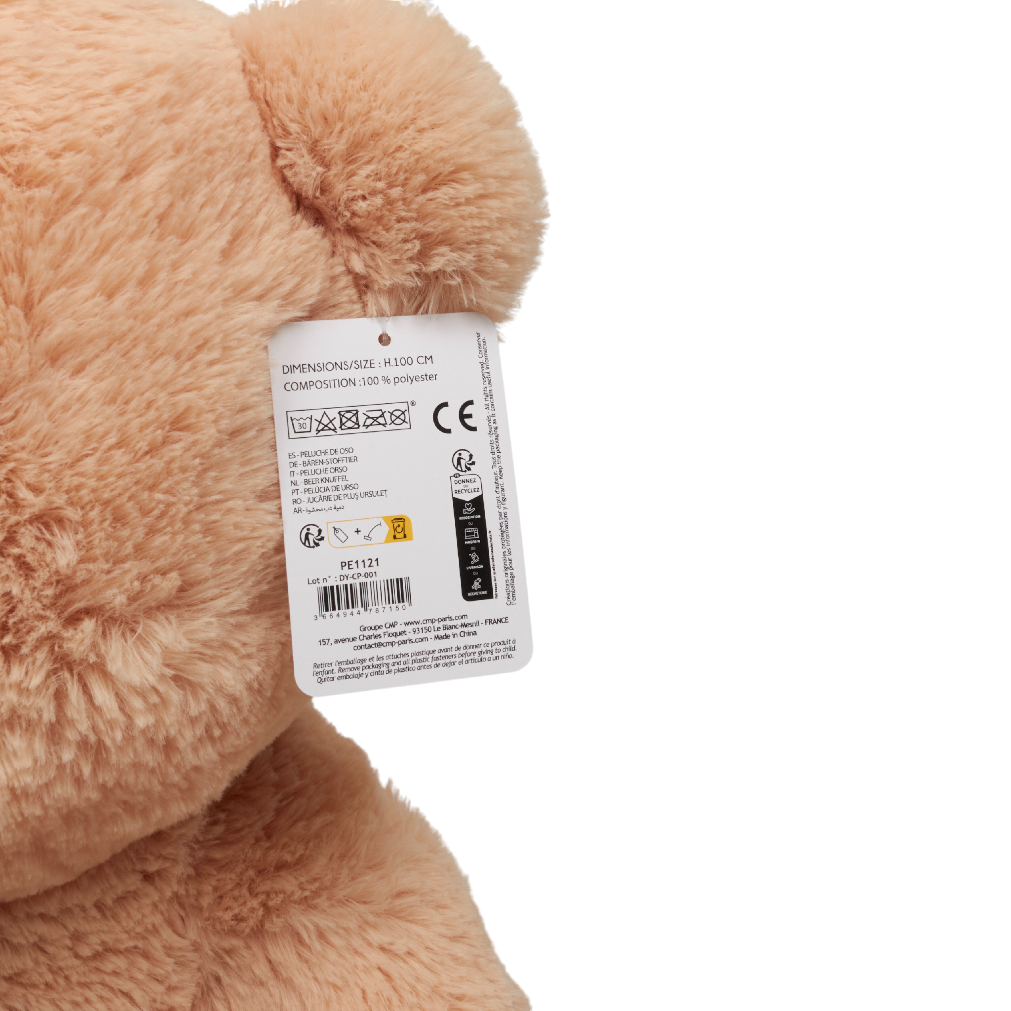 PELUCHE OURS 100CM