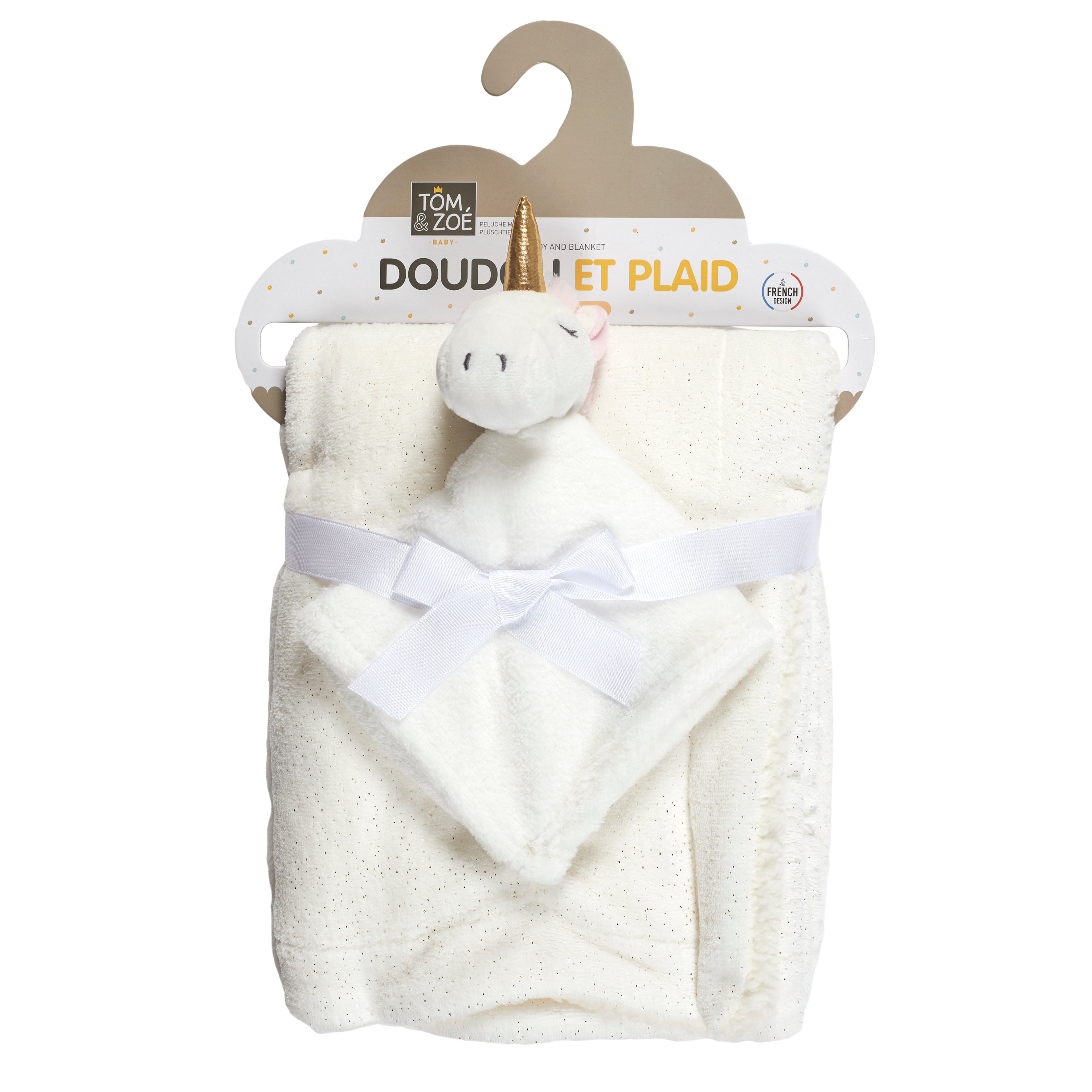 PELUCHE AVEC PLAID 100X75CM