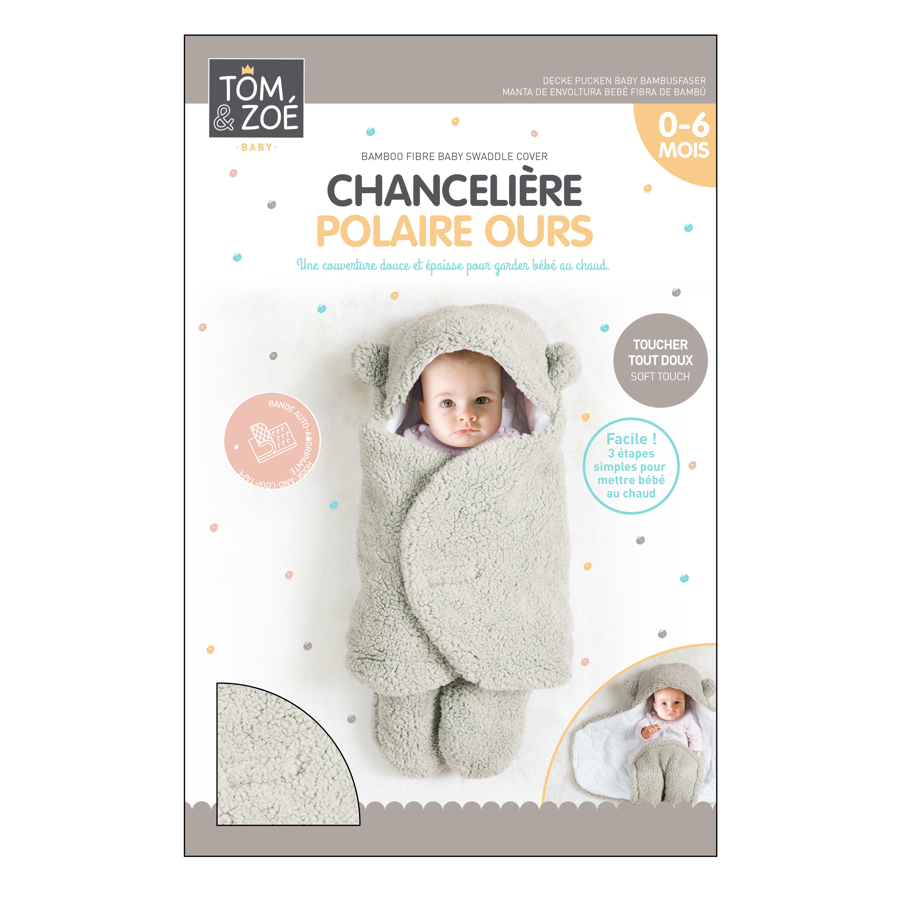 CHANCELIERE POLAIRE OURSON 0 6MOIS