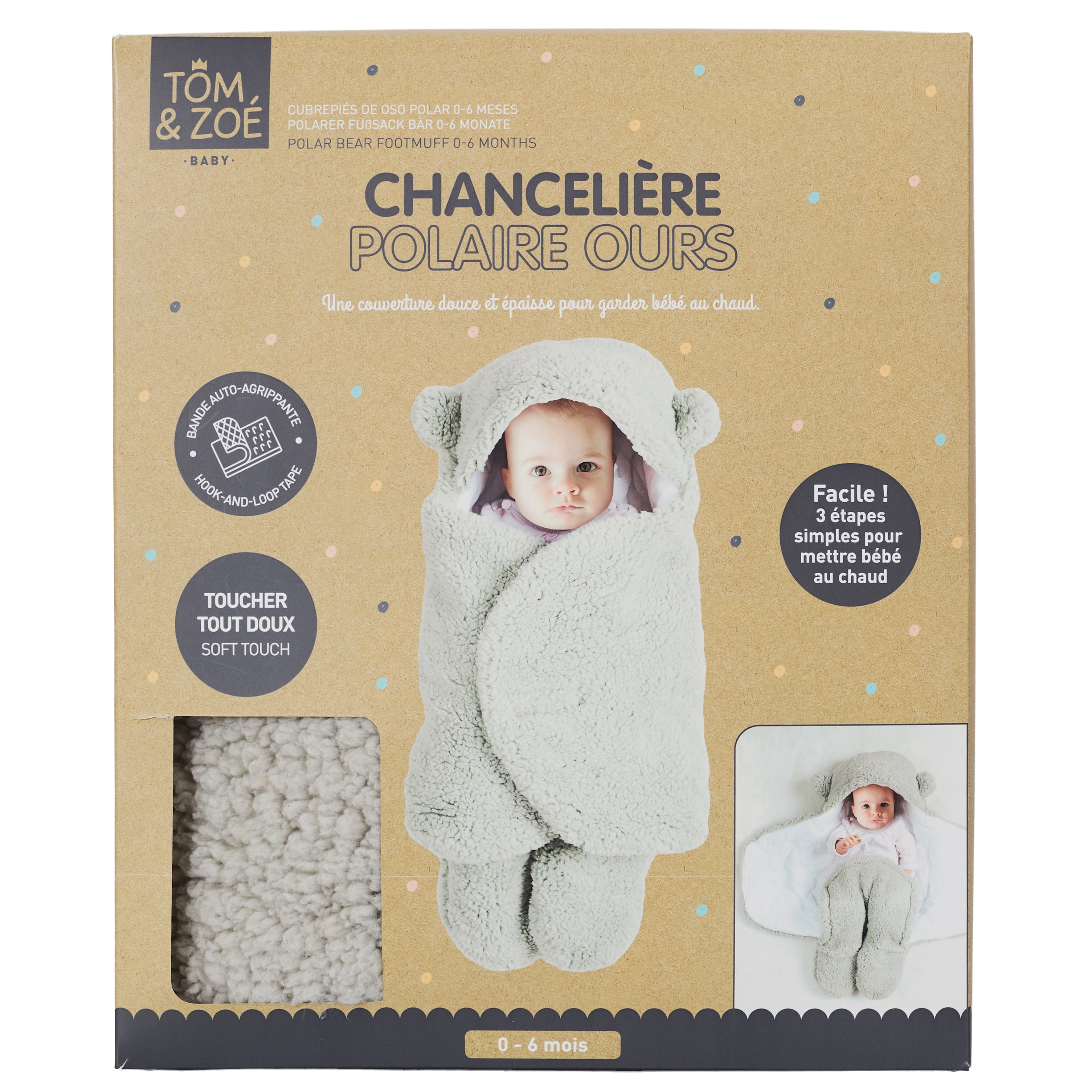 CHANCELIERE POLAIRE OURSON 0 6MOIS