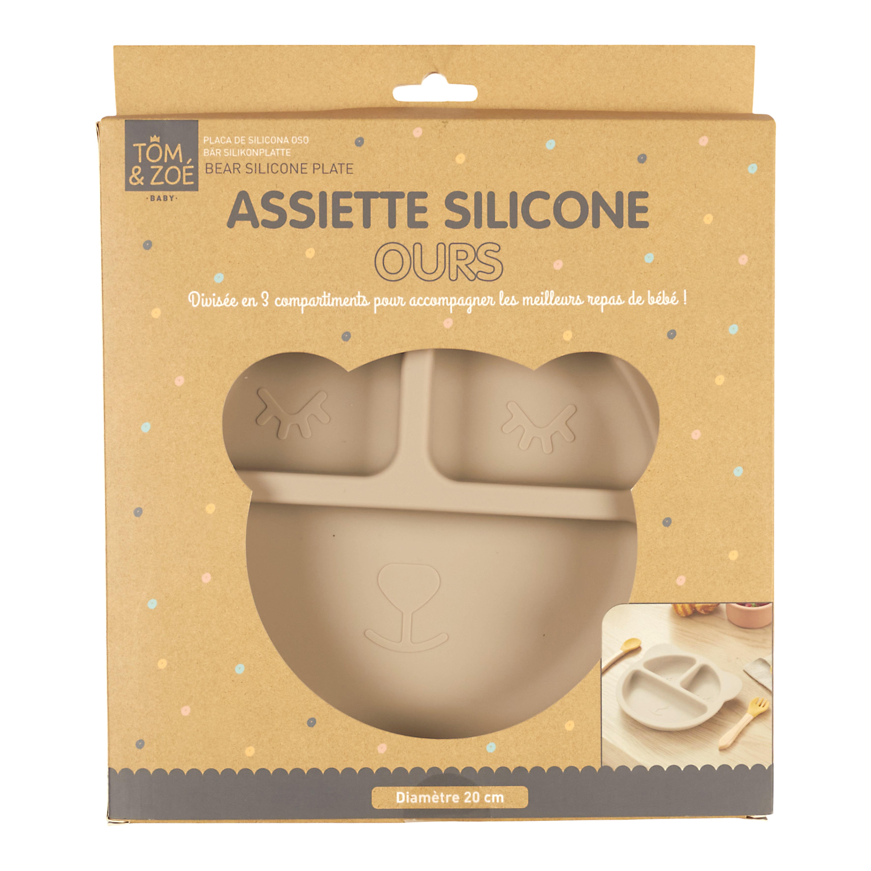 ASSIETTE SILICONE OURS