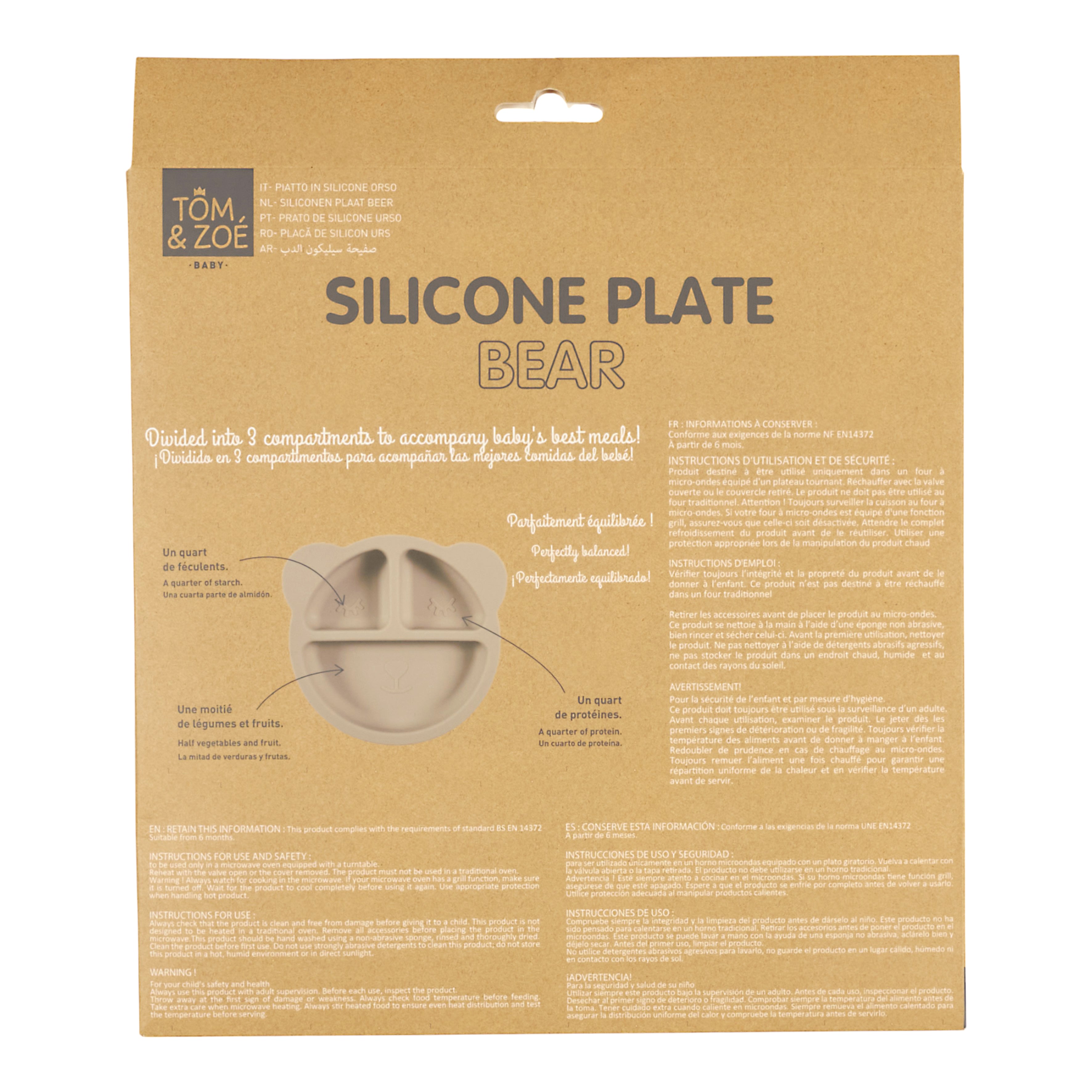 ASSIETTE SILICONE OURS