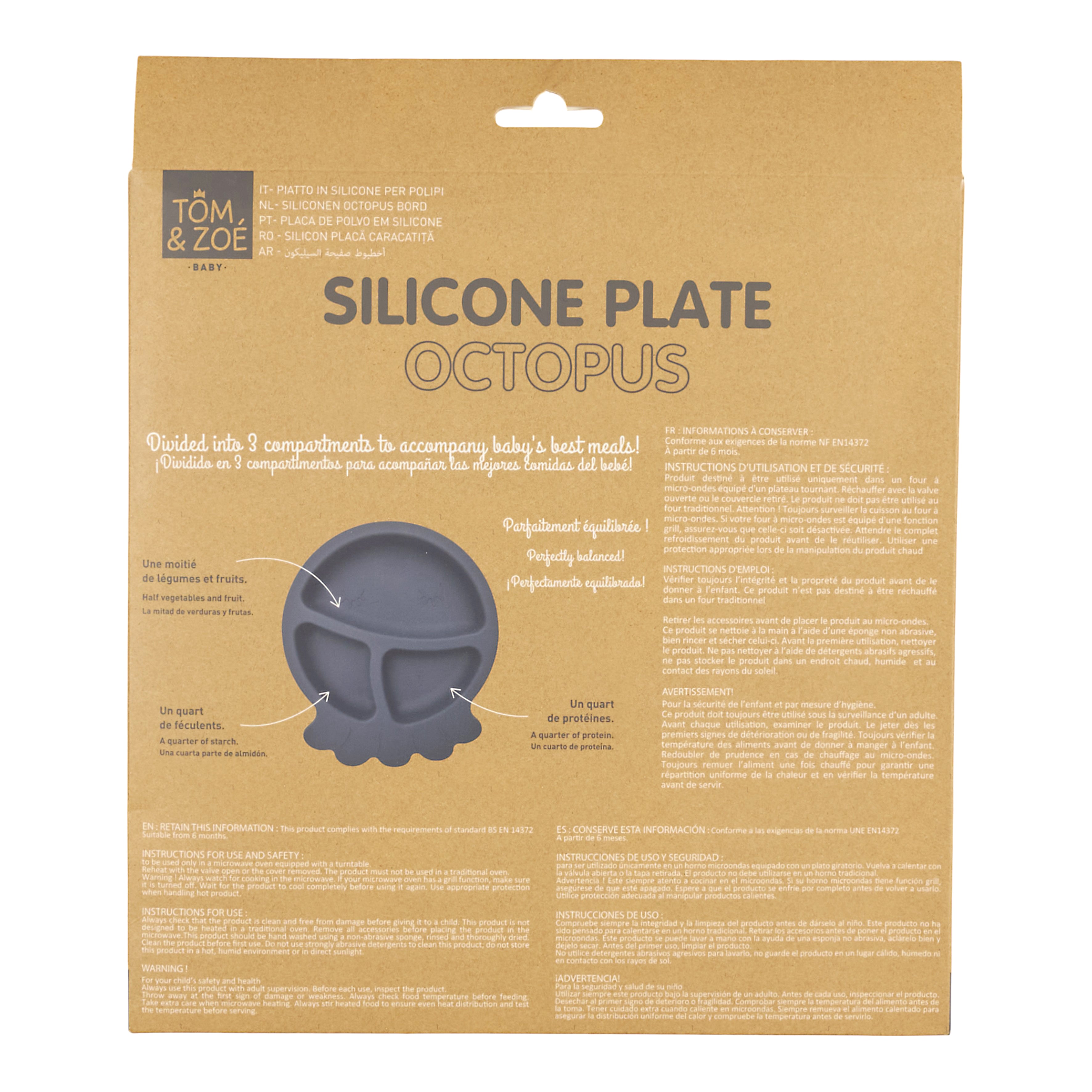 ASSIETTE SILICONE PIEUVRE