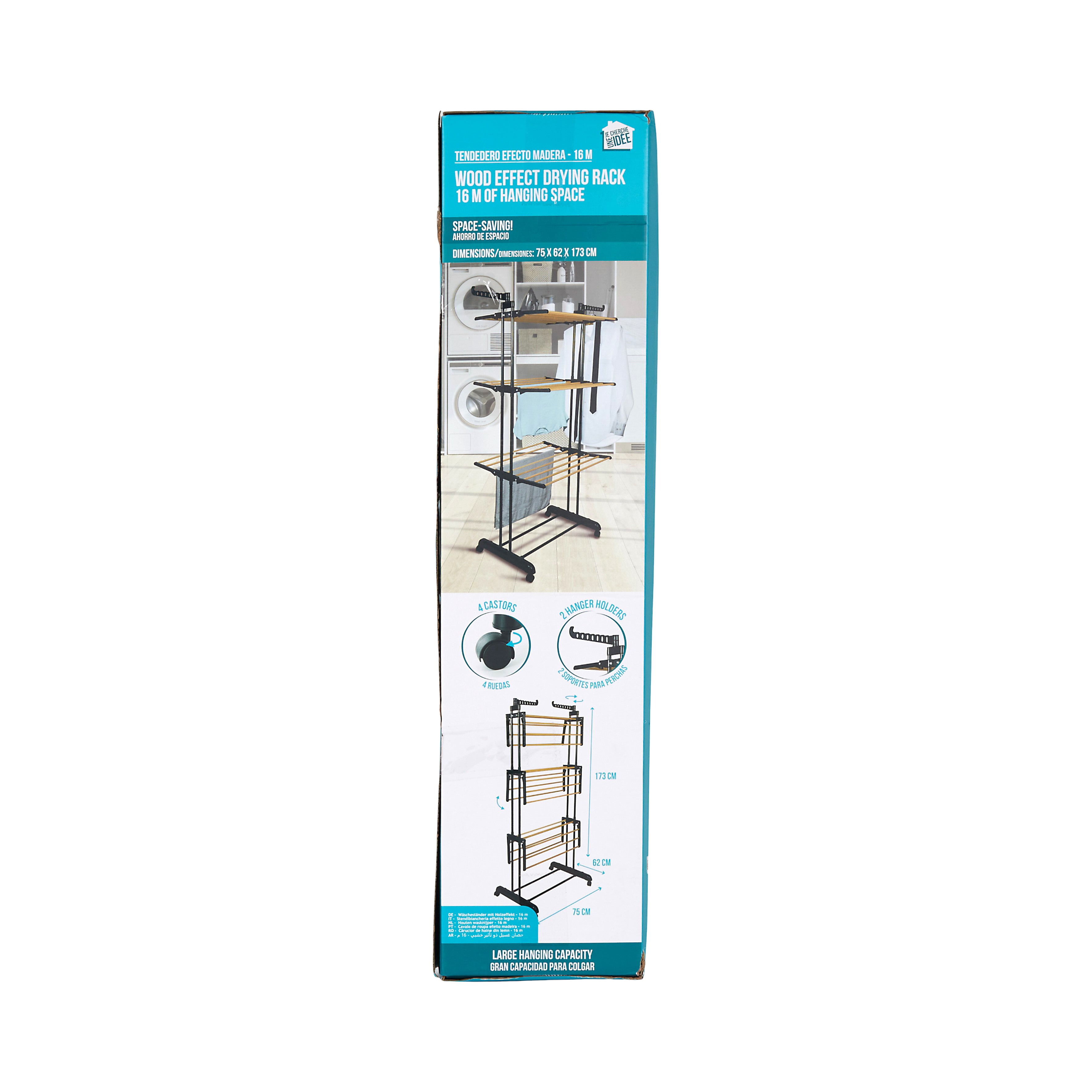ETENDOIR EFFET BOIS 3 ETAGES 16M ETENDAGE