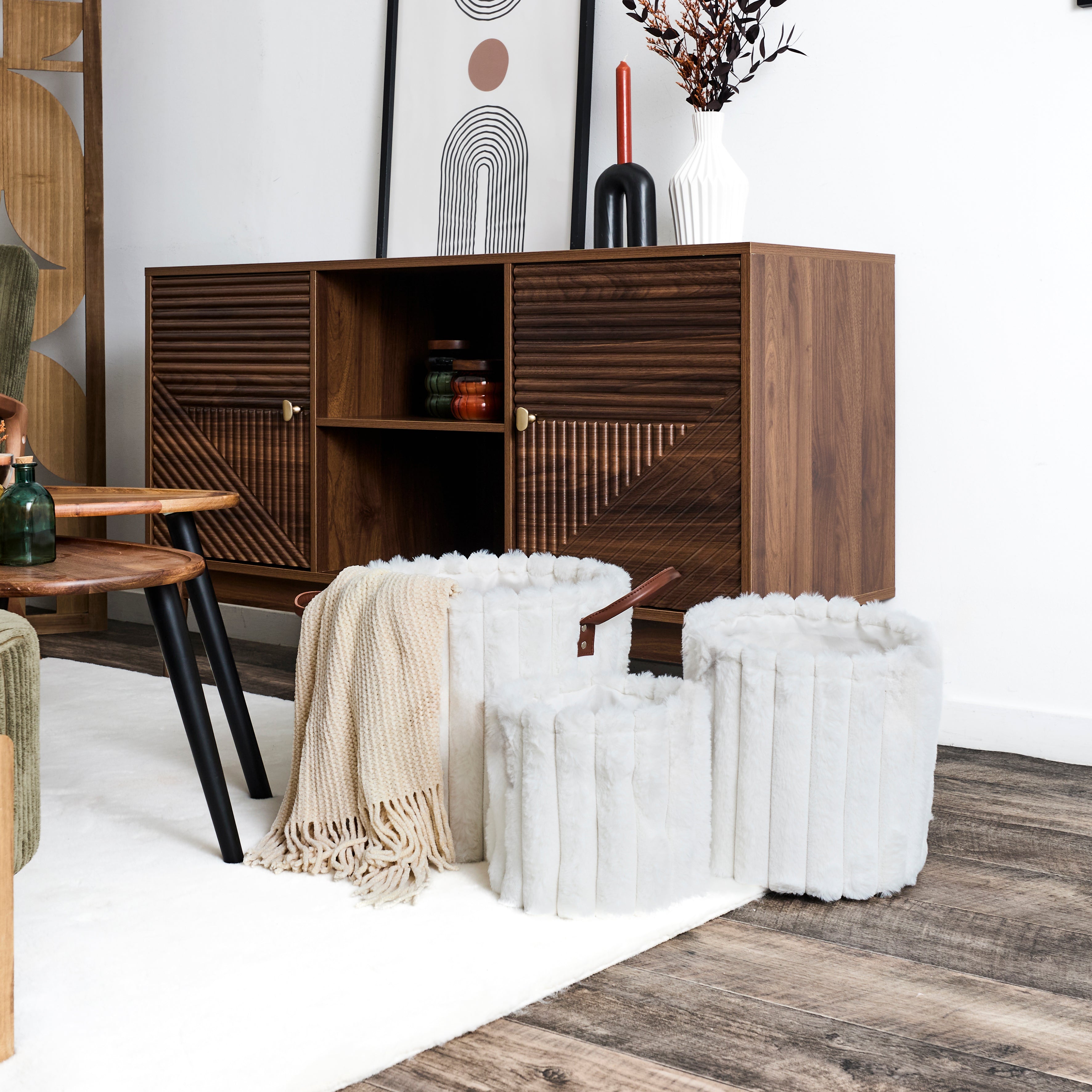 PANIER RANGEMENT X3 EFFET FOURURE