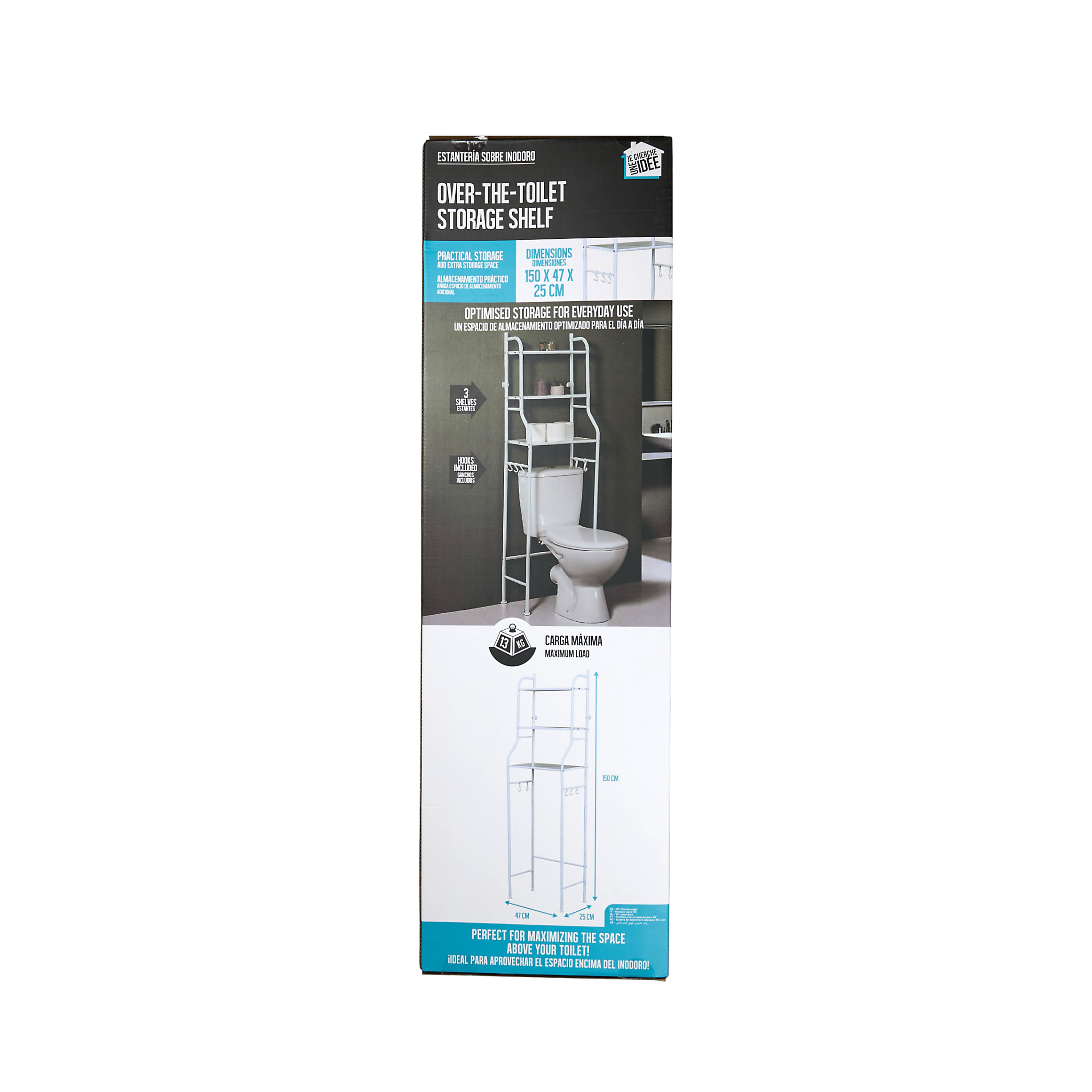 ETAGERE DE RANGEMENT WC 150X47X25CM