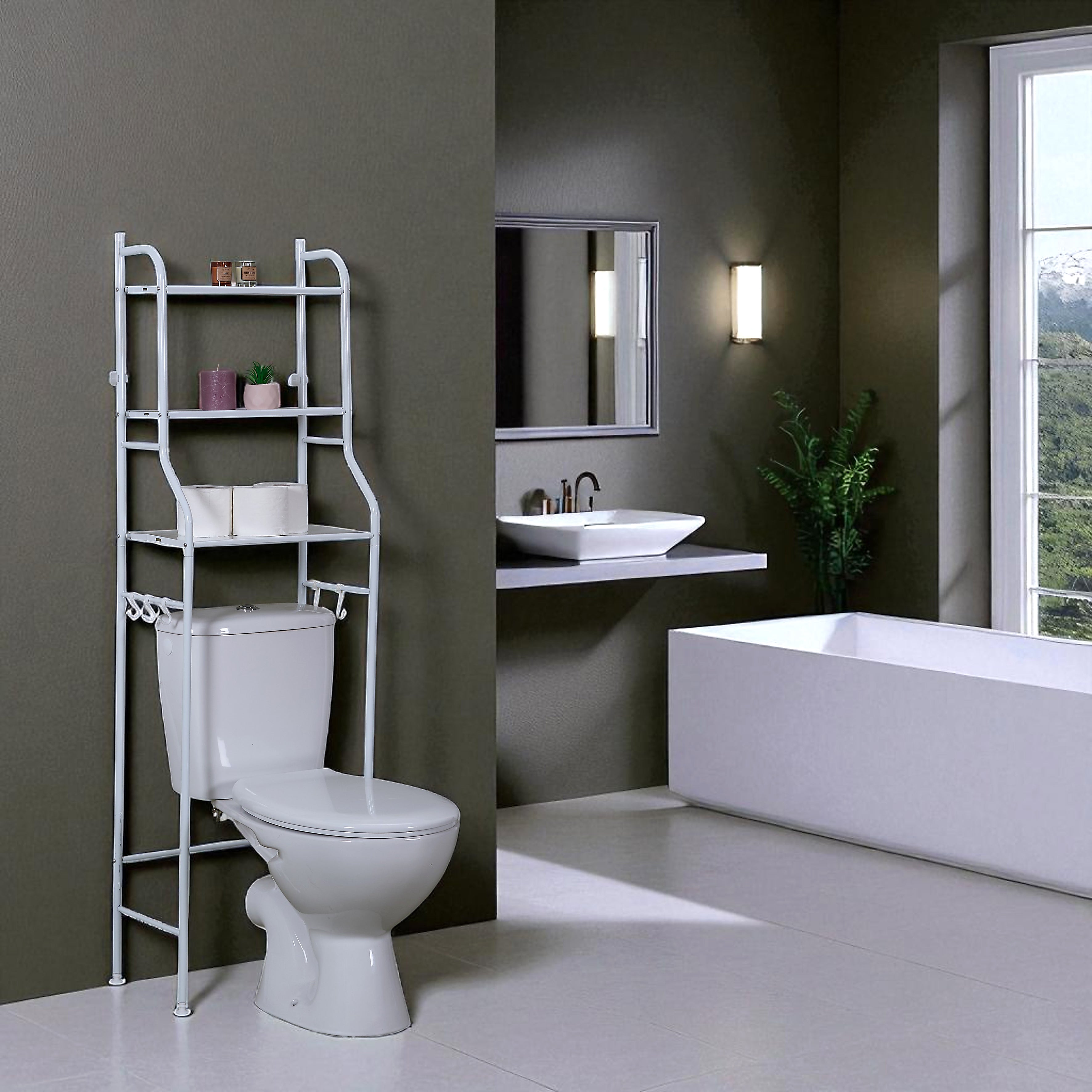 ETAGERE DE RANGEMENT WC 150X47X25CM