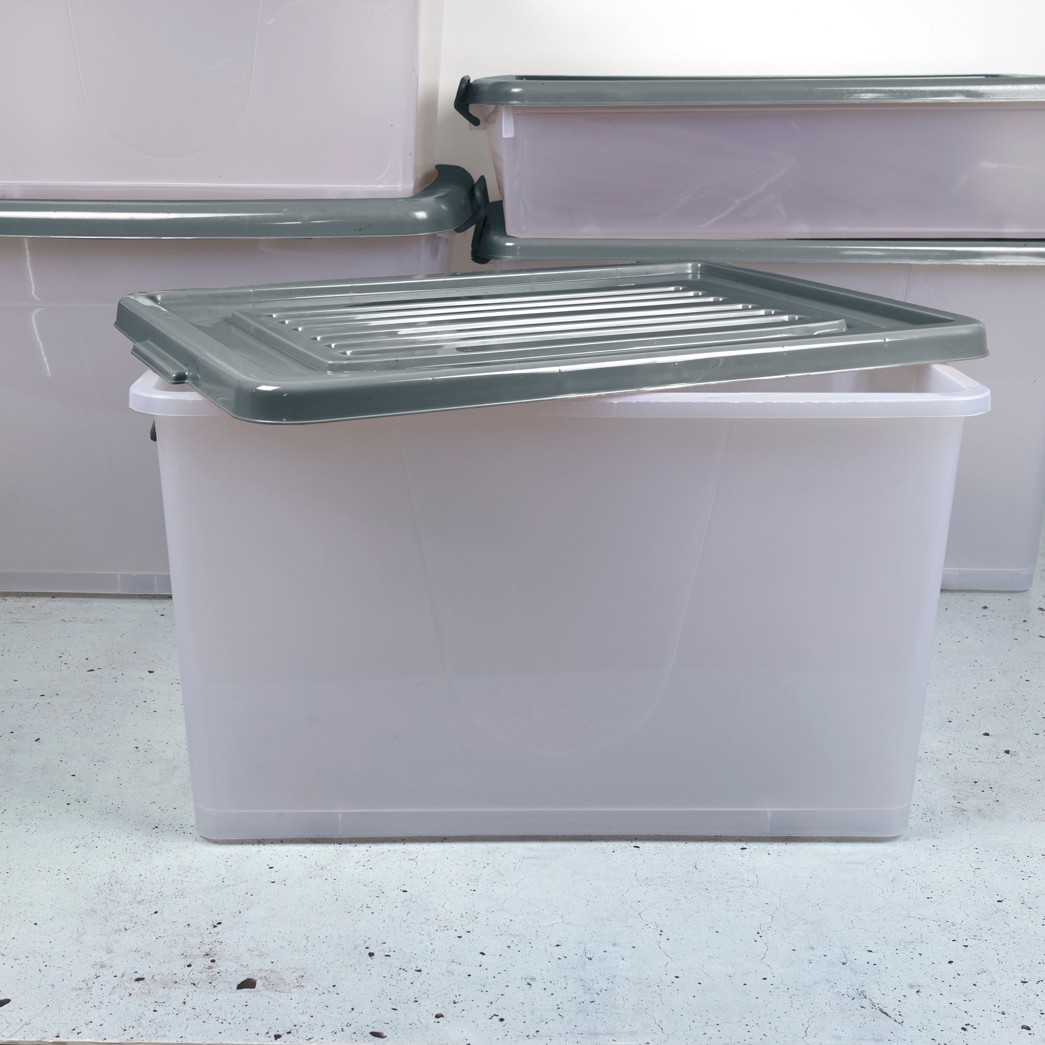 BOITE DE RANGEMENT PLASTIQUE 75L