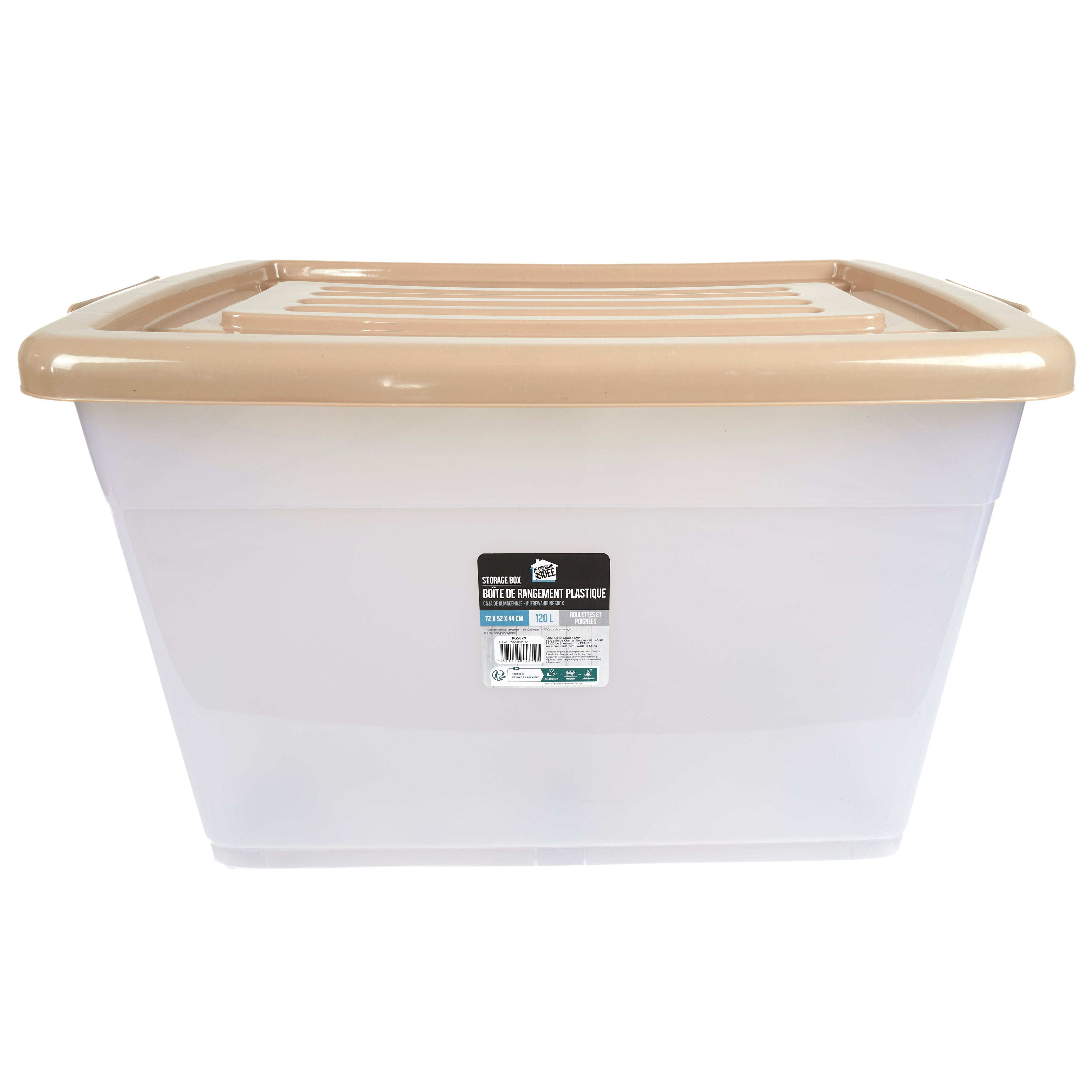 BOITE DE RANGEMENT PLASTIQUE 120L