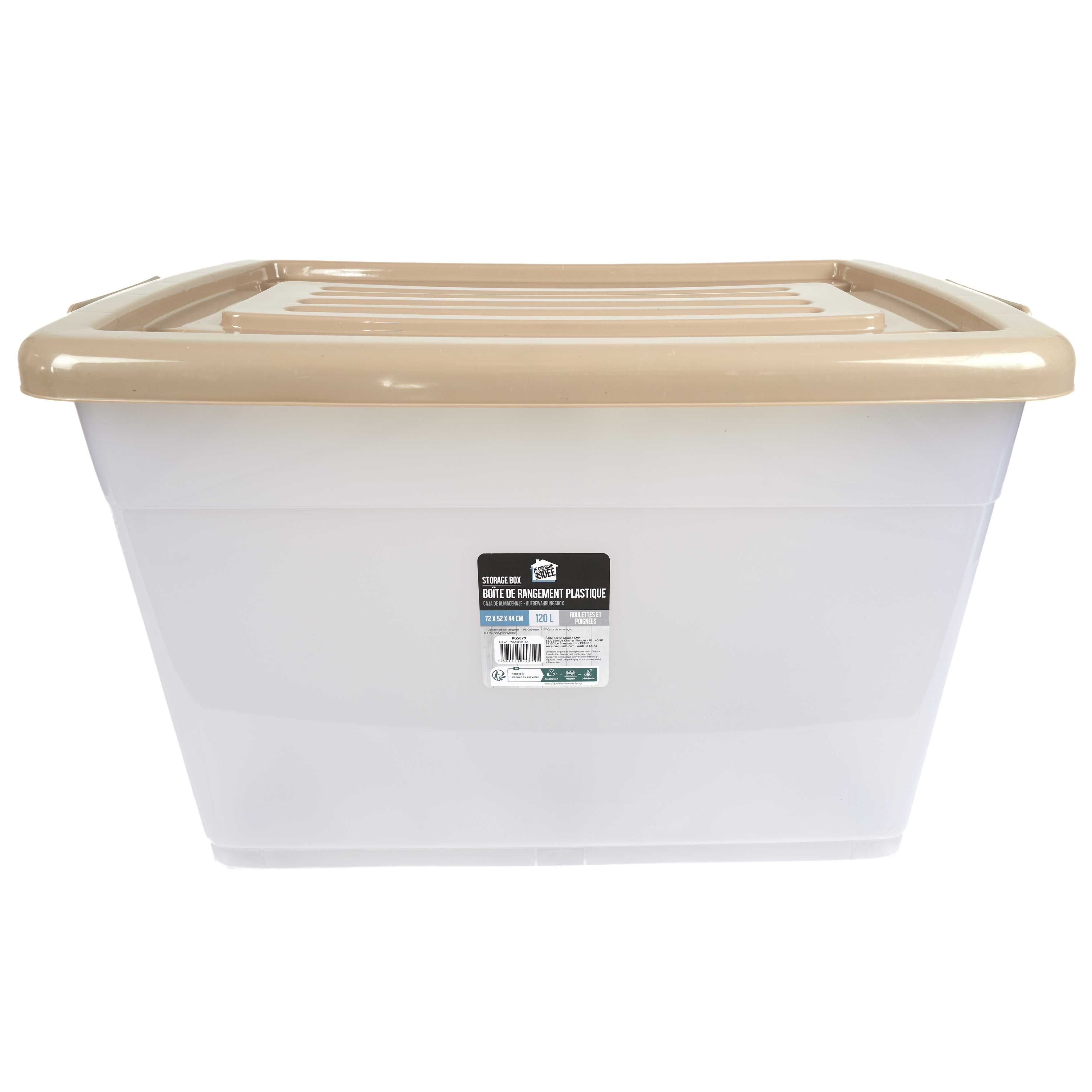 BOITE DE RANGEMENT PLASTIQUE 120L