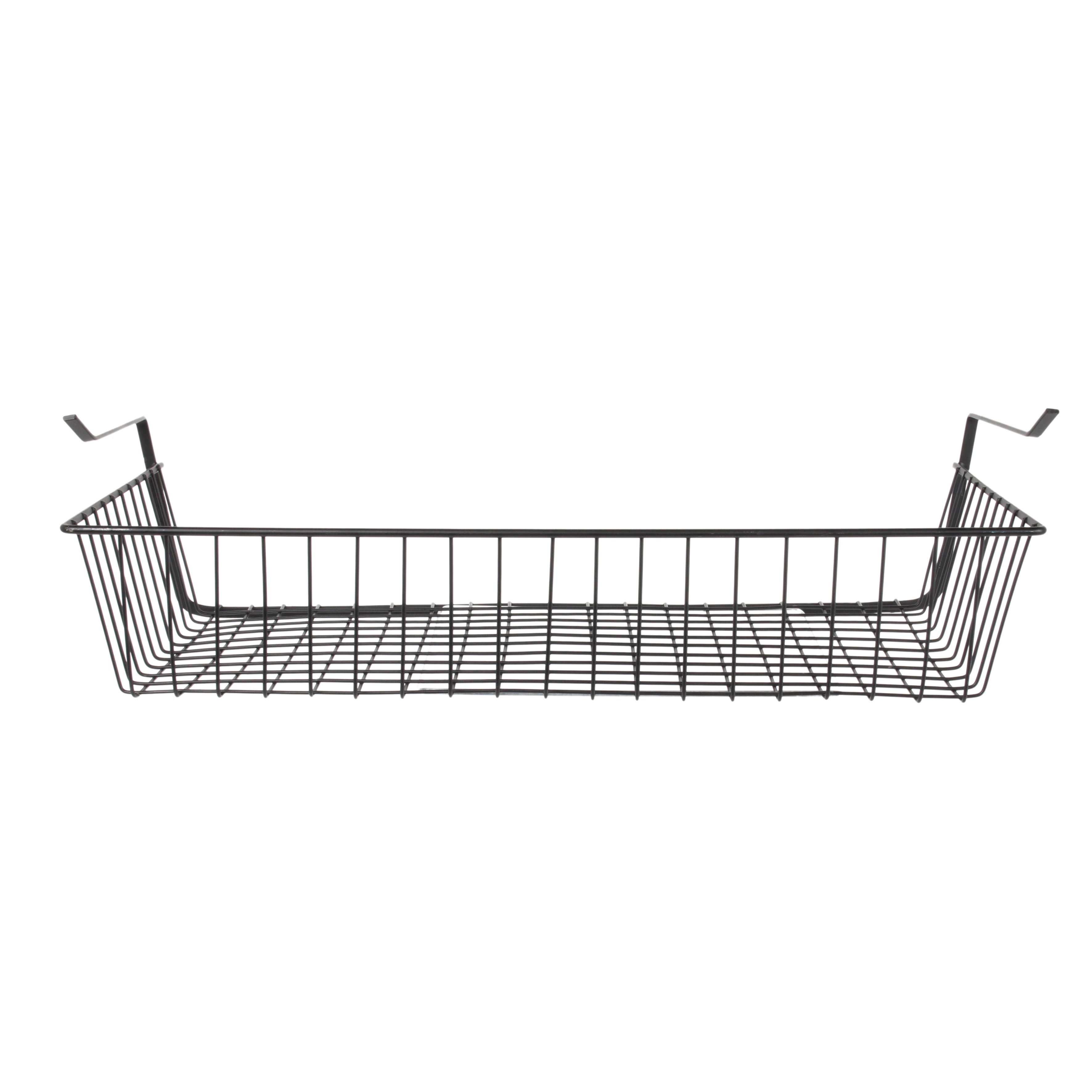 PANIER SUSPENDU METAL FILAIRE NOIR 56X14X26CM