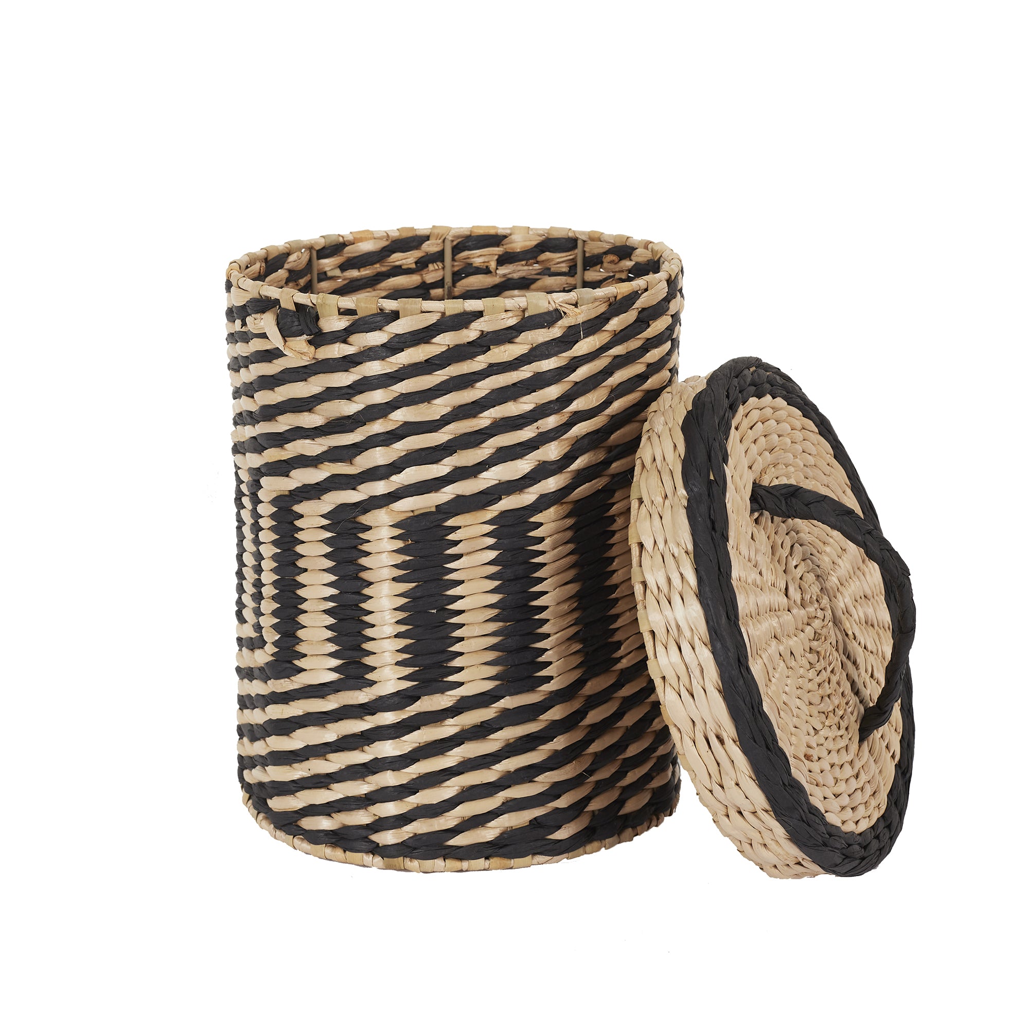 PANIER TRESSE AVEC COUVERCLE X2