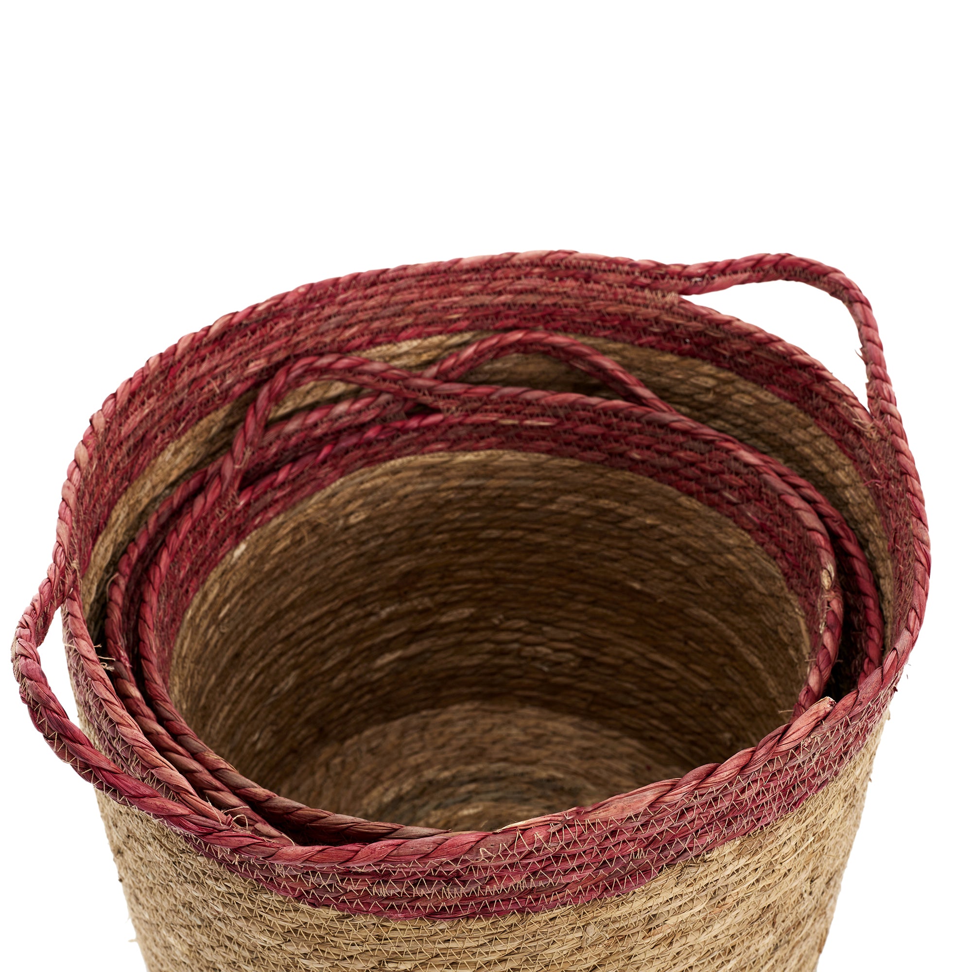 PANIER TRESSE BICOLORE X3