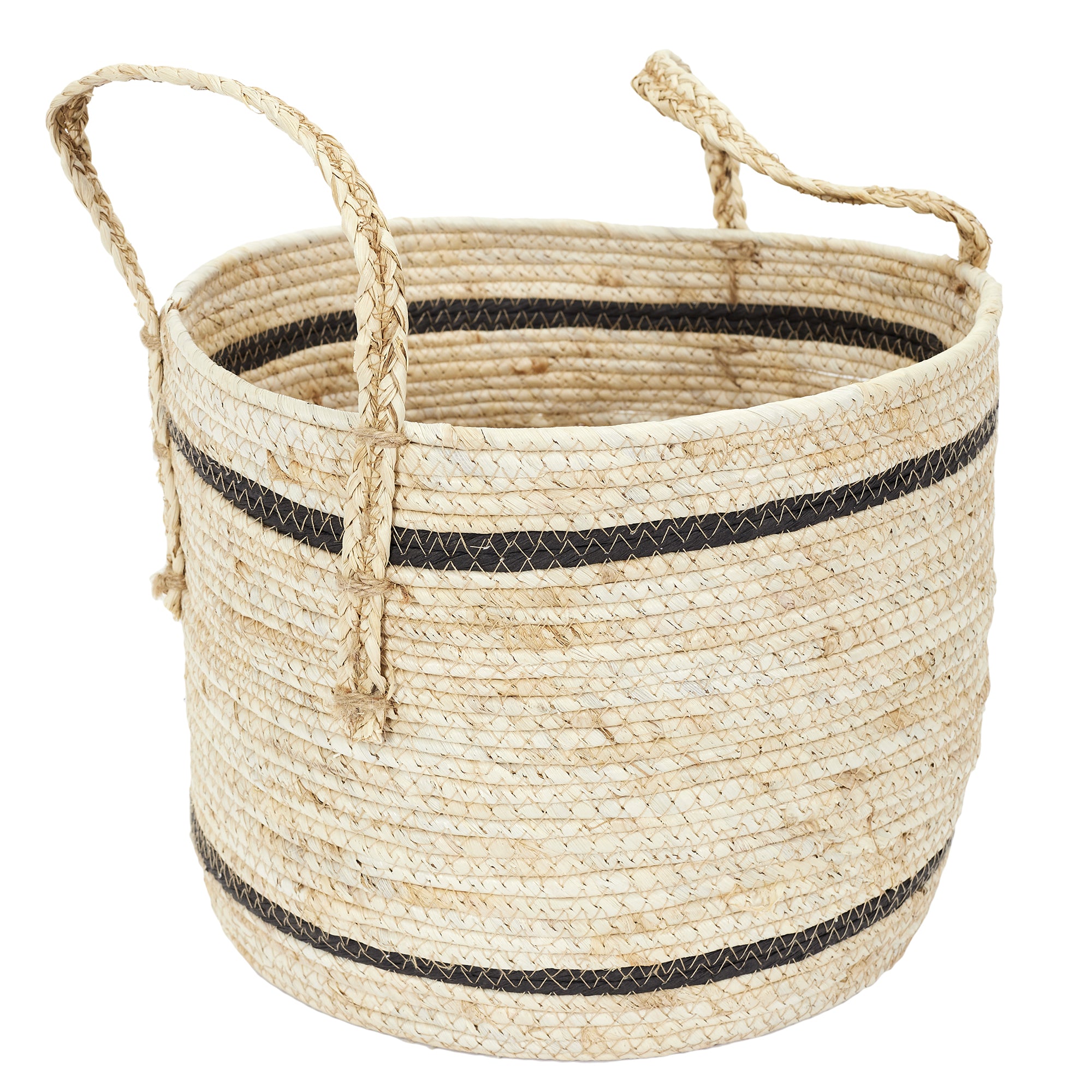 PANIER BICOLORE FIBRE DE MAIS X3