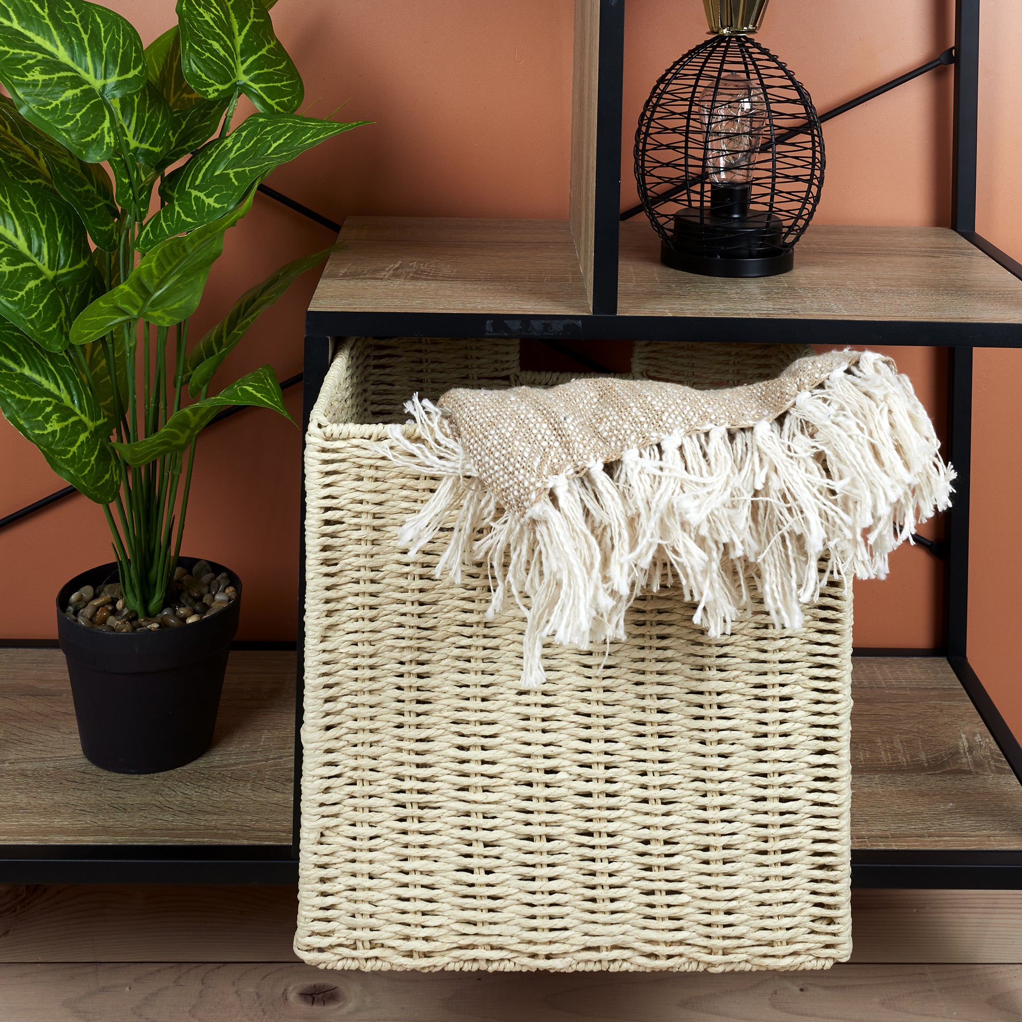 CUBE DE RANGEMENT TRESSE PLIABLE 30X30CM