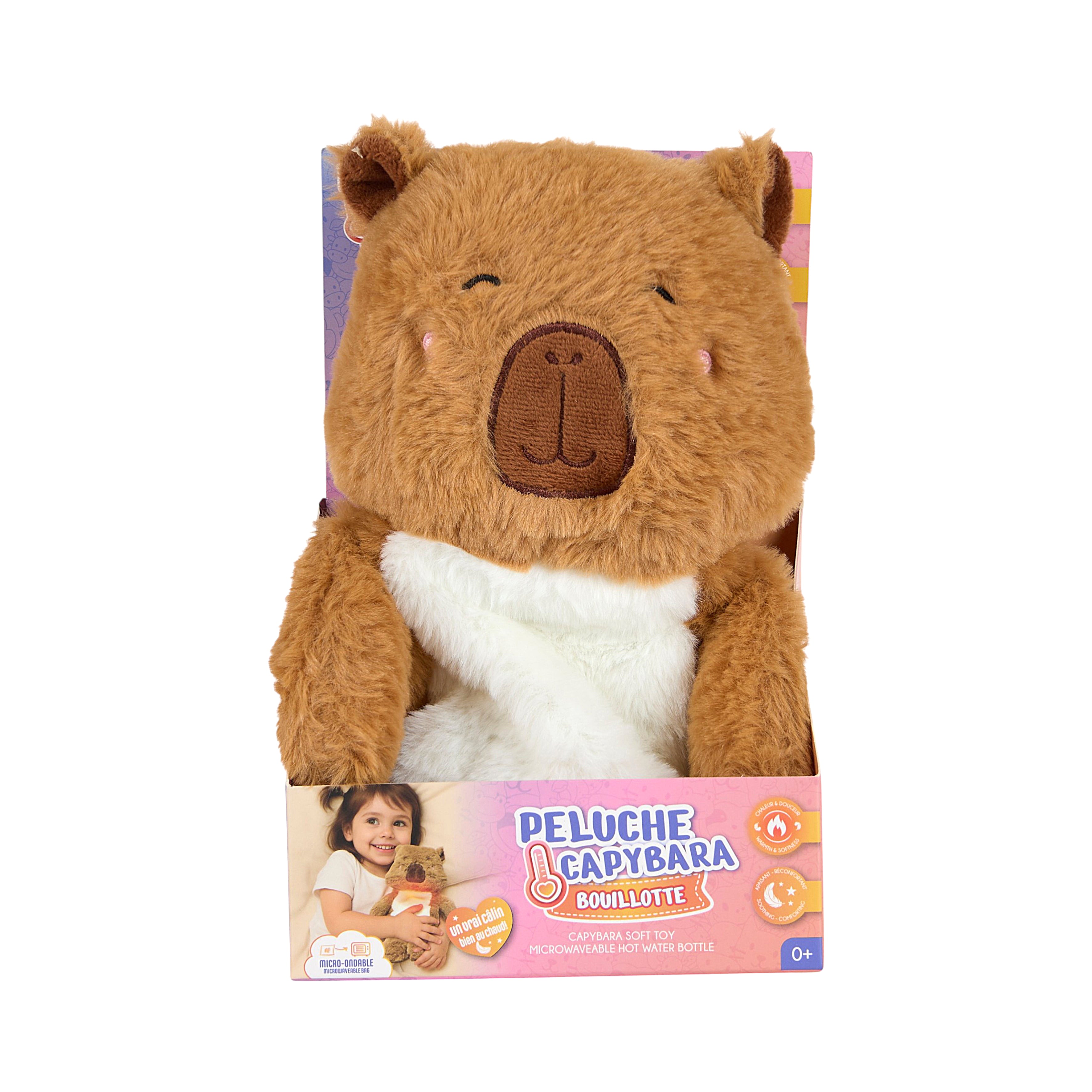 BOUILLOTTE PELUCHE MICRO ONDABLE CAPYBARA