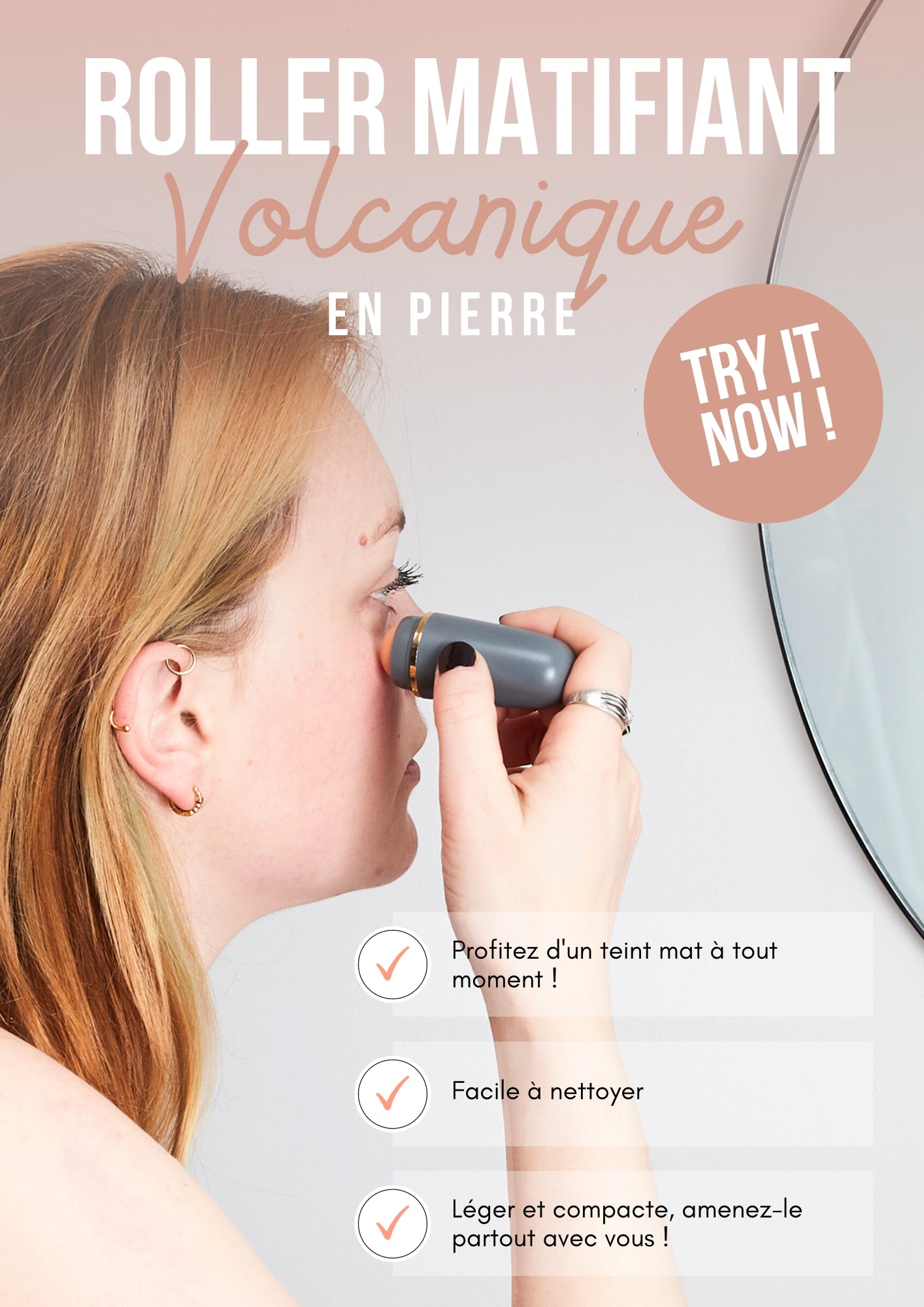 ROLLER MATIFIANT PIERRE VOLCANIQUE