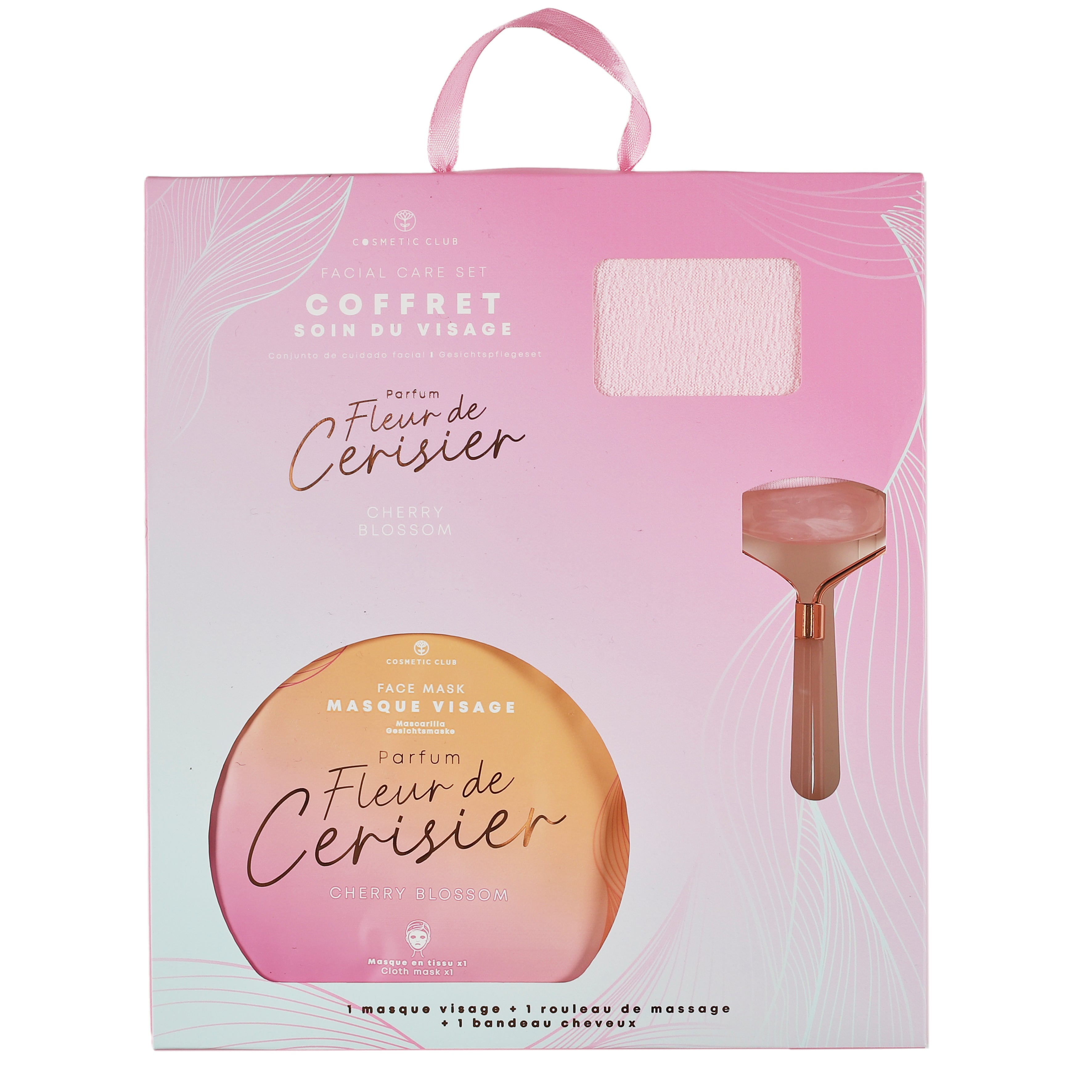 COFFRET SOIN DU VISAGE MASSEUR JADE ROSE