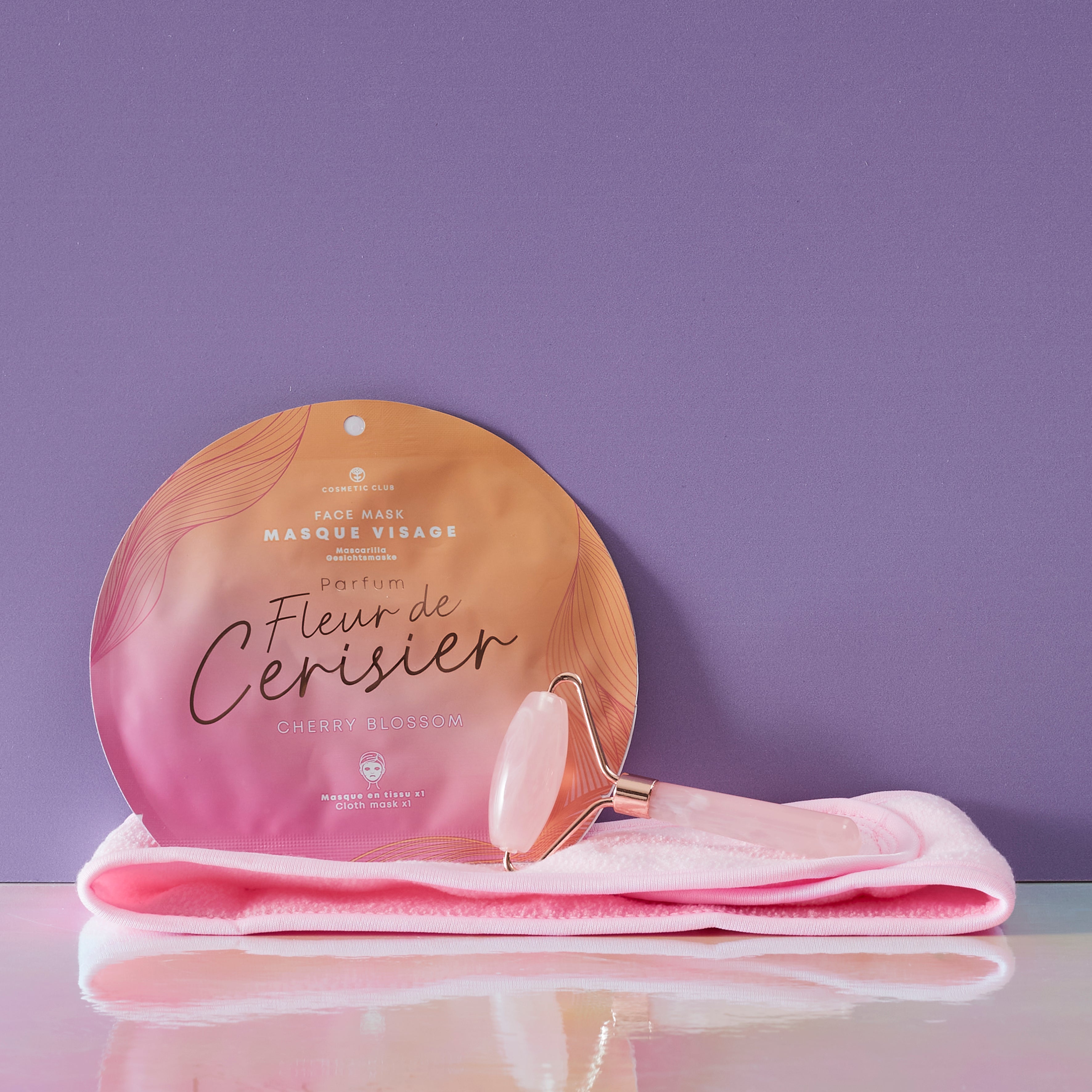 COFFRET SOIN DU VISAGE MASSEUR JADE ROSE
