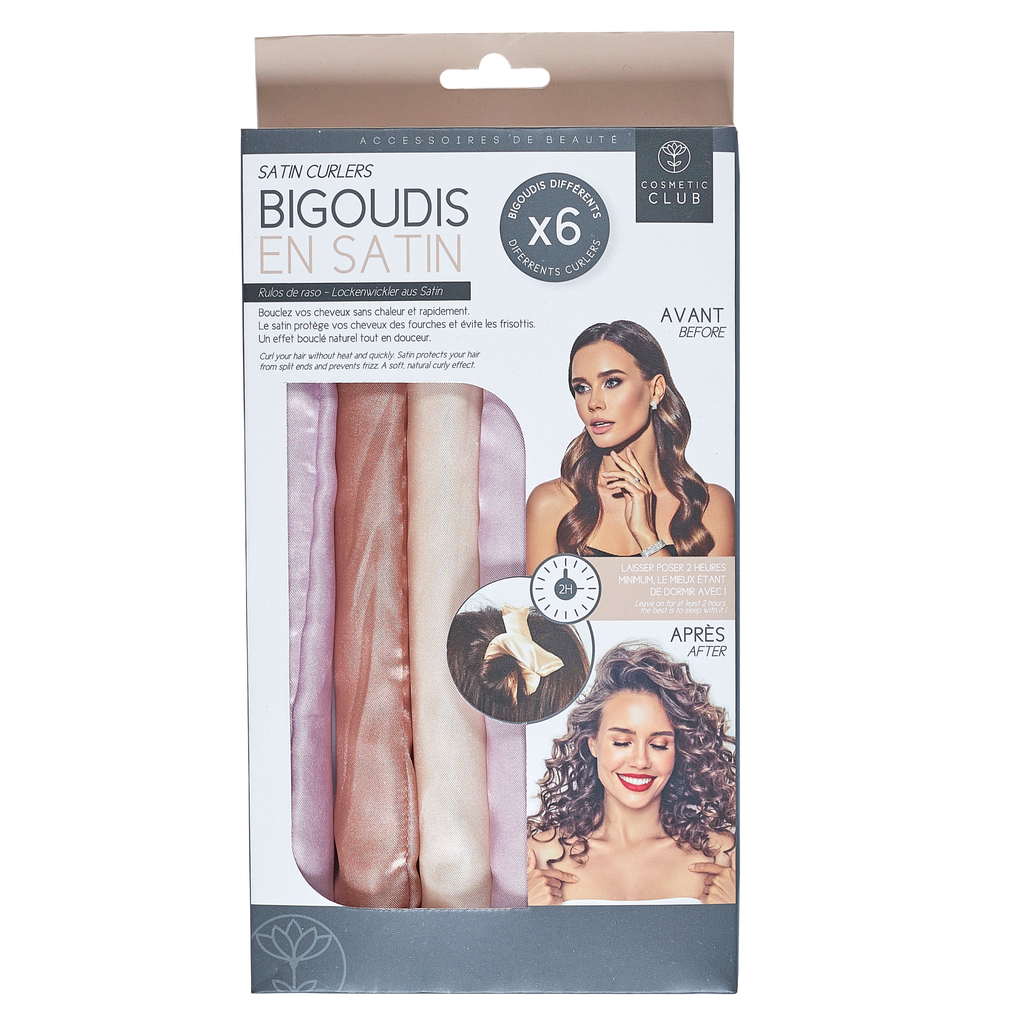 BIGOUDIS EN SATIN X6