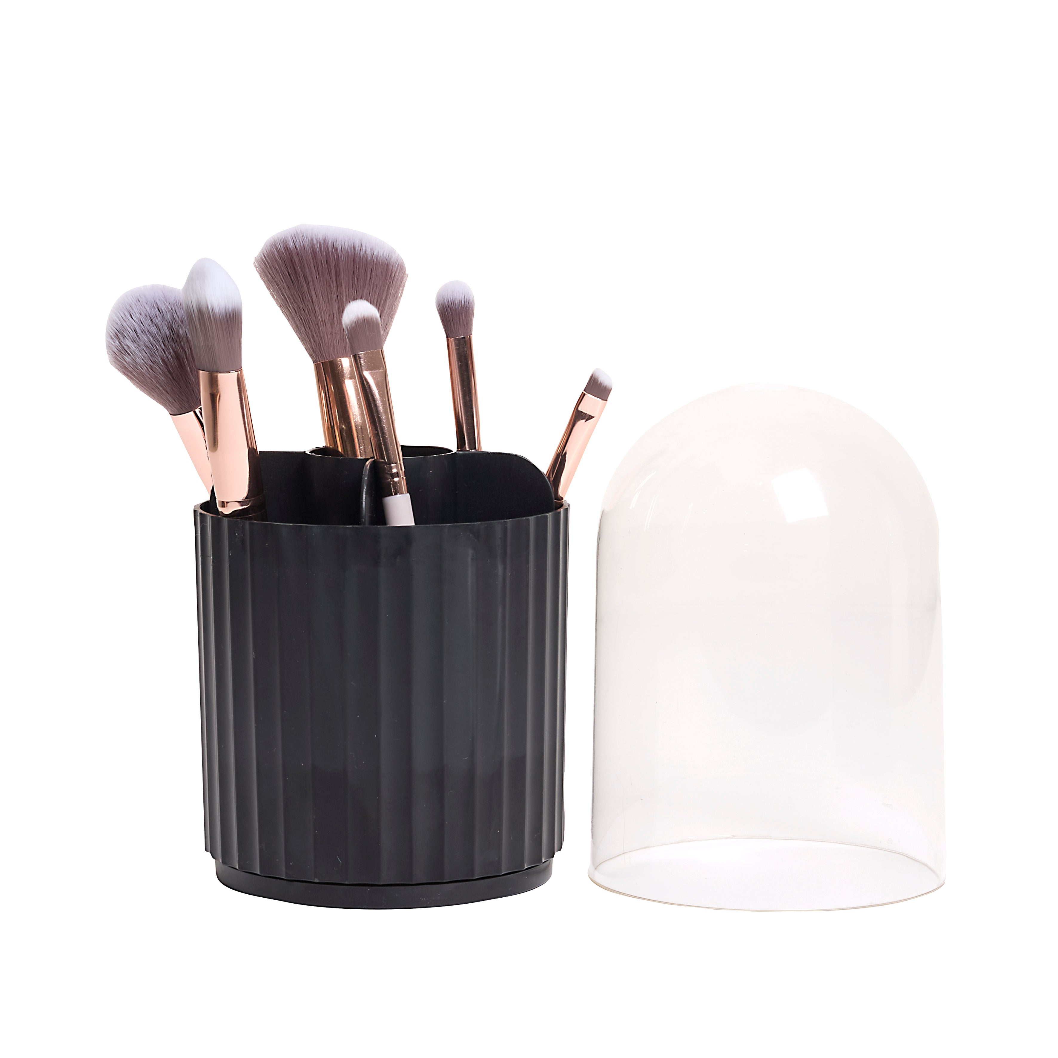 PINCEAUX MAQUILLAGE X6 AVEC RANGEMENT ROTATIF