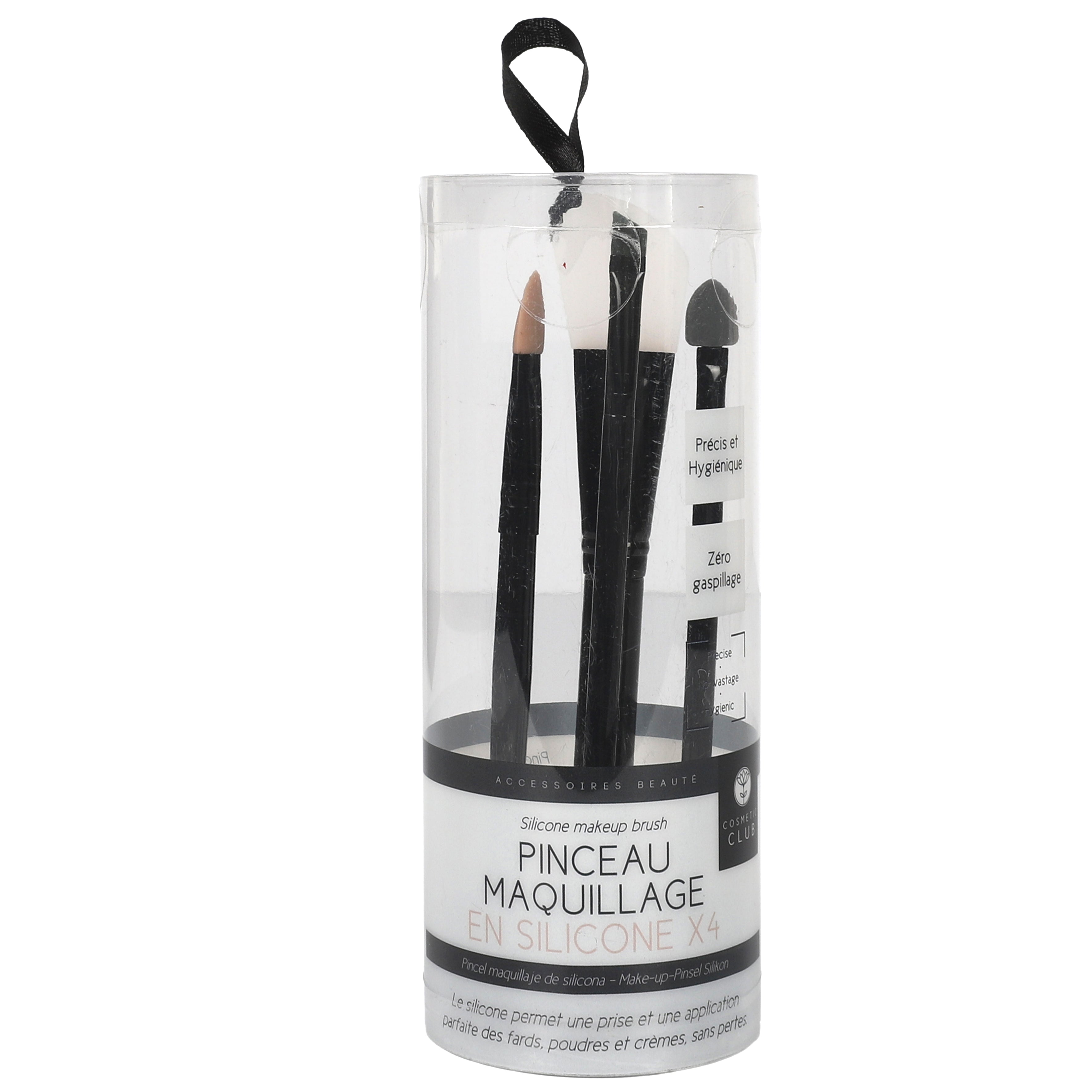 PINCEAU DE MAQUILLAGE SILICONE X4