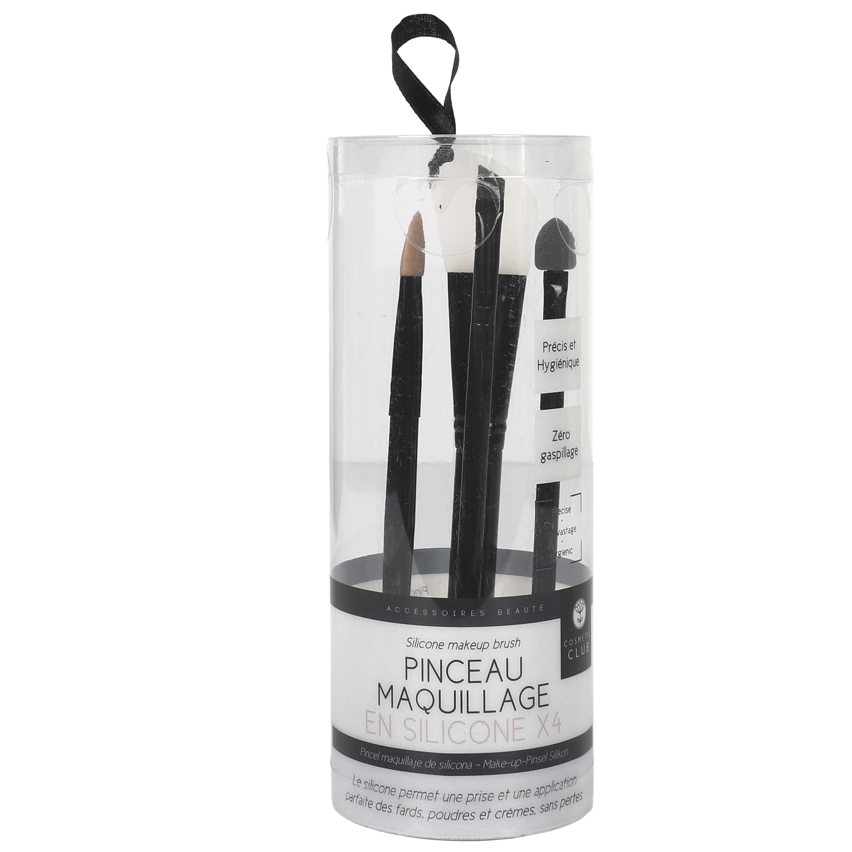 PINCEAU DE MAQUILLAGE SILICONE X4