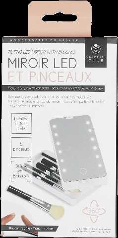 MIROIR LED AVEC 5 PINCEAUX