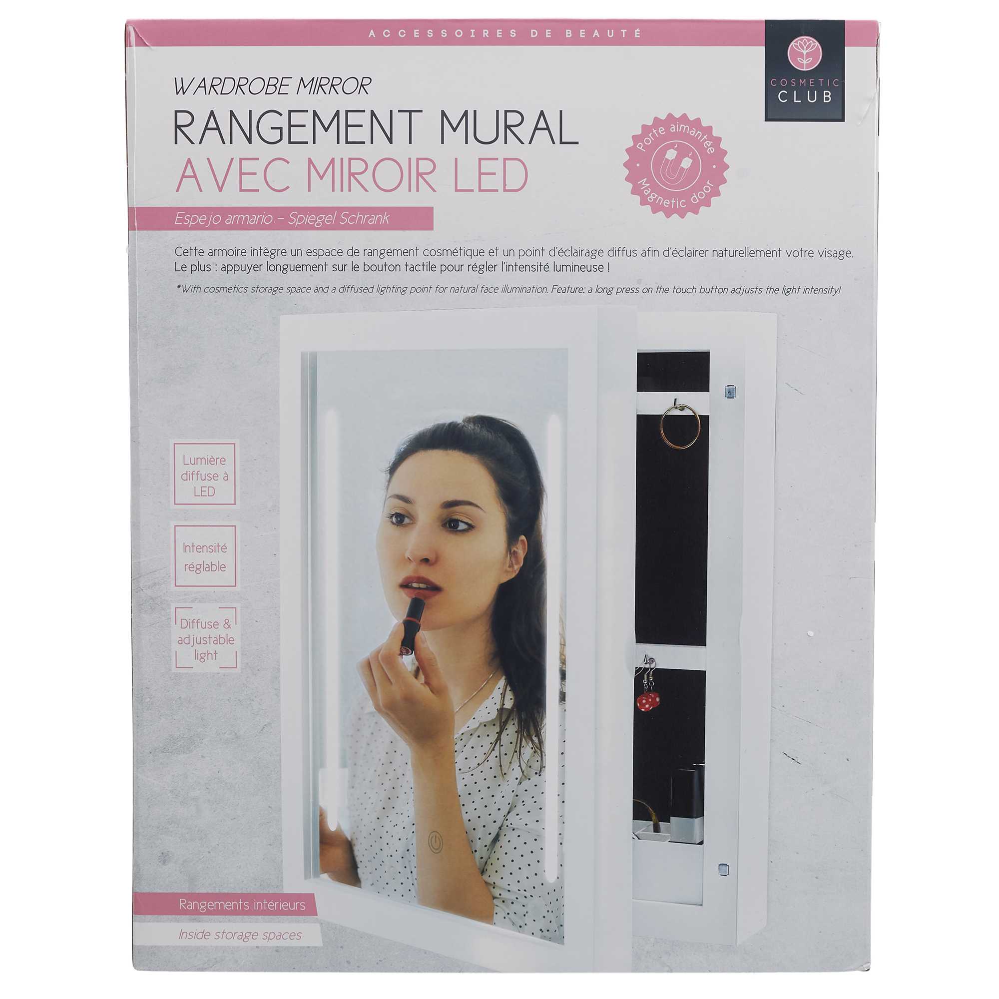 MIROIR AMOIRE LED