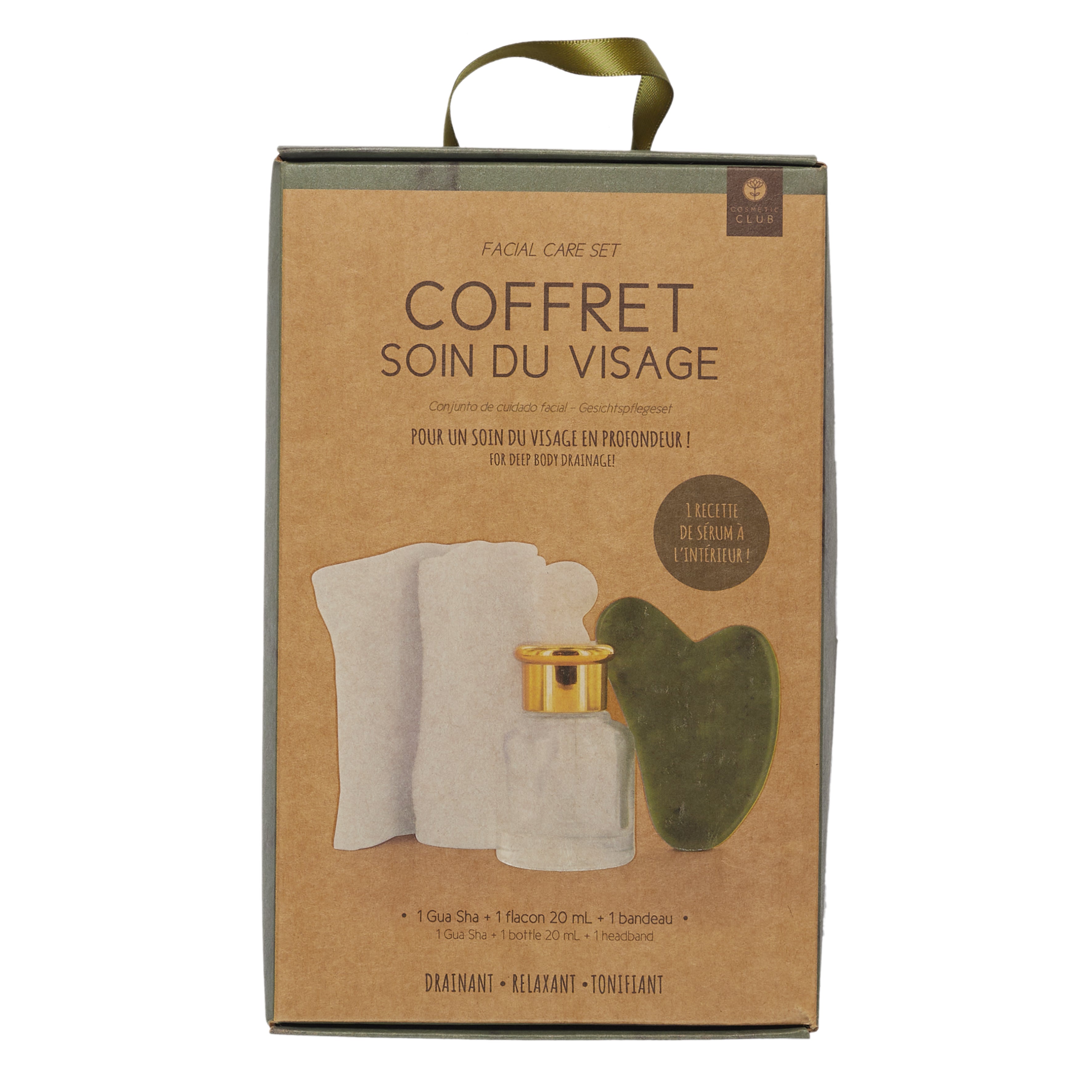 COFFRET MASSAGE GUASHA VISAGE 3 ACCESSOIRES