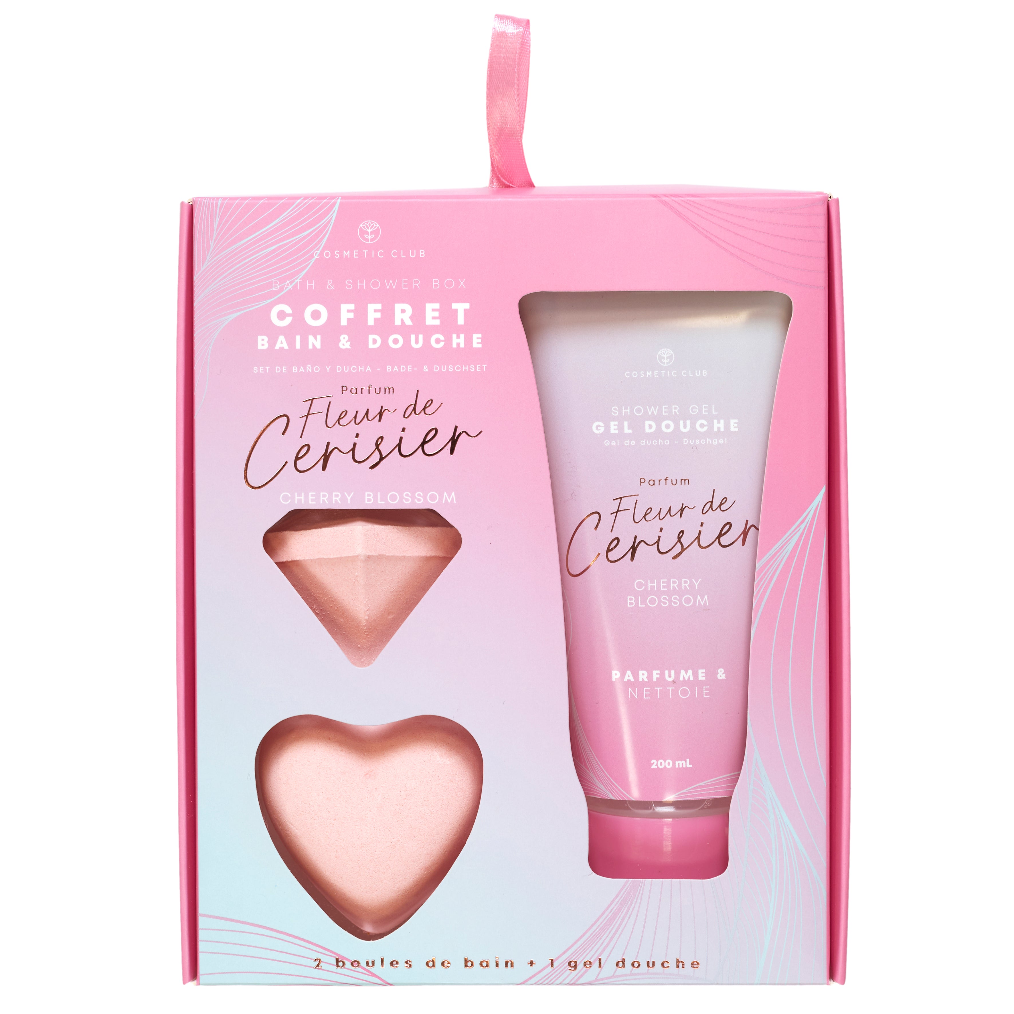 COFFRET BAIN FLEUR DE CERISIER 3 PRODUITS