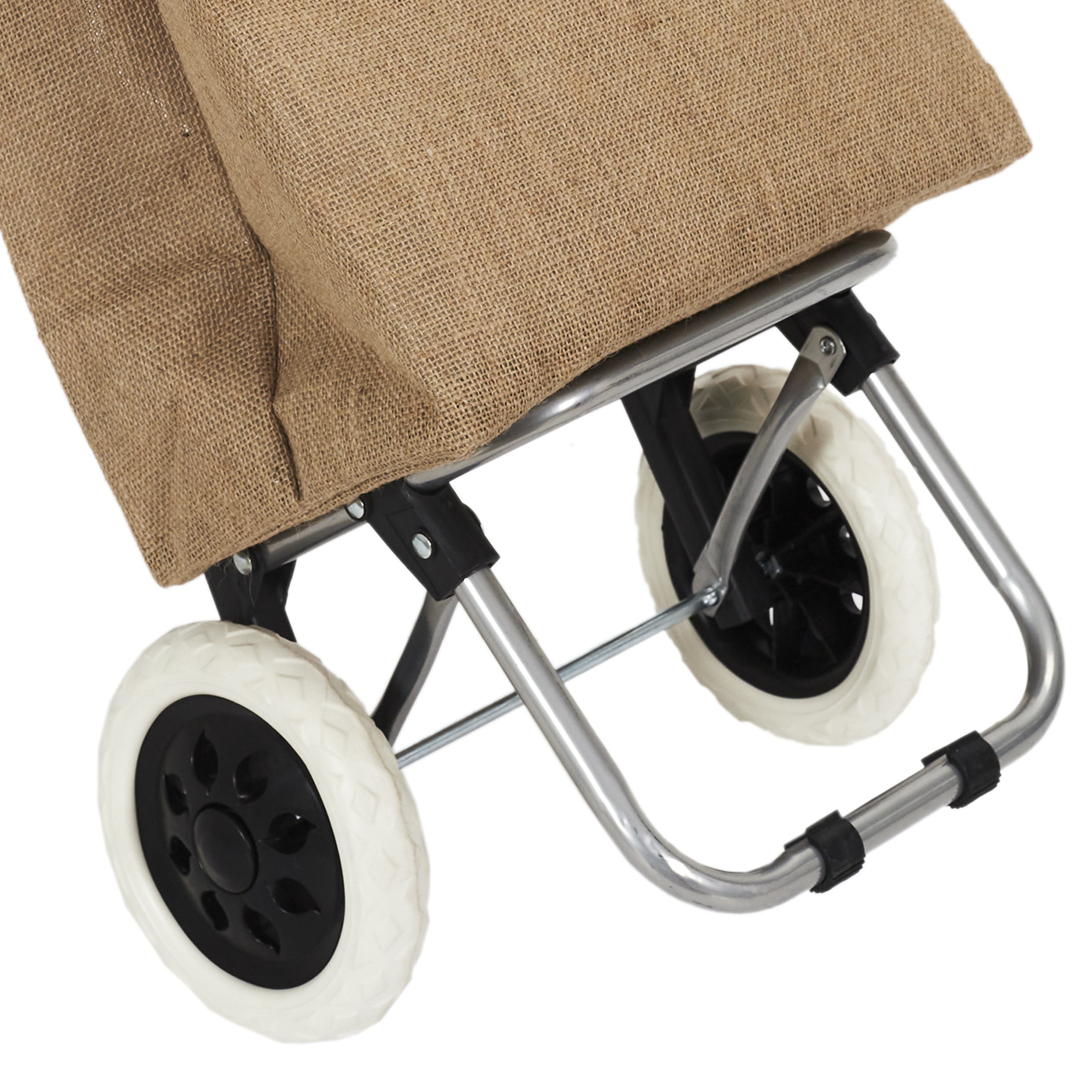 CHARIOT SHOPPING 2 ROUES EN JUTE