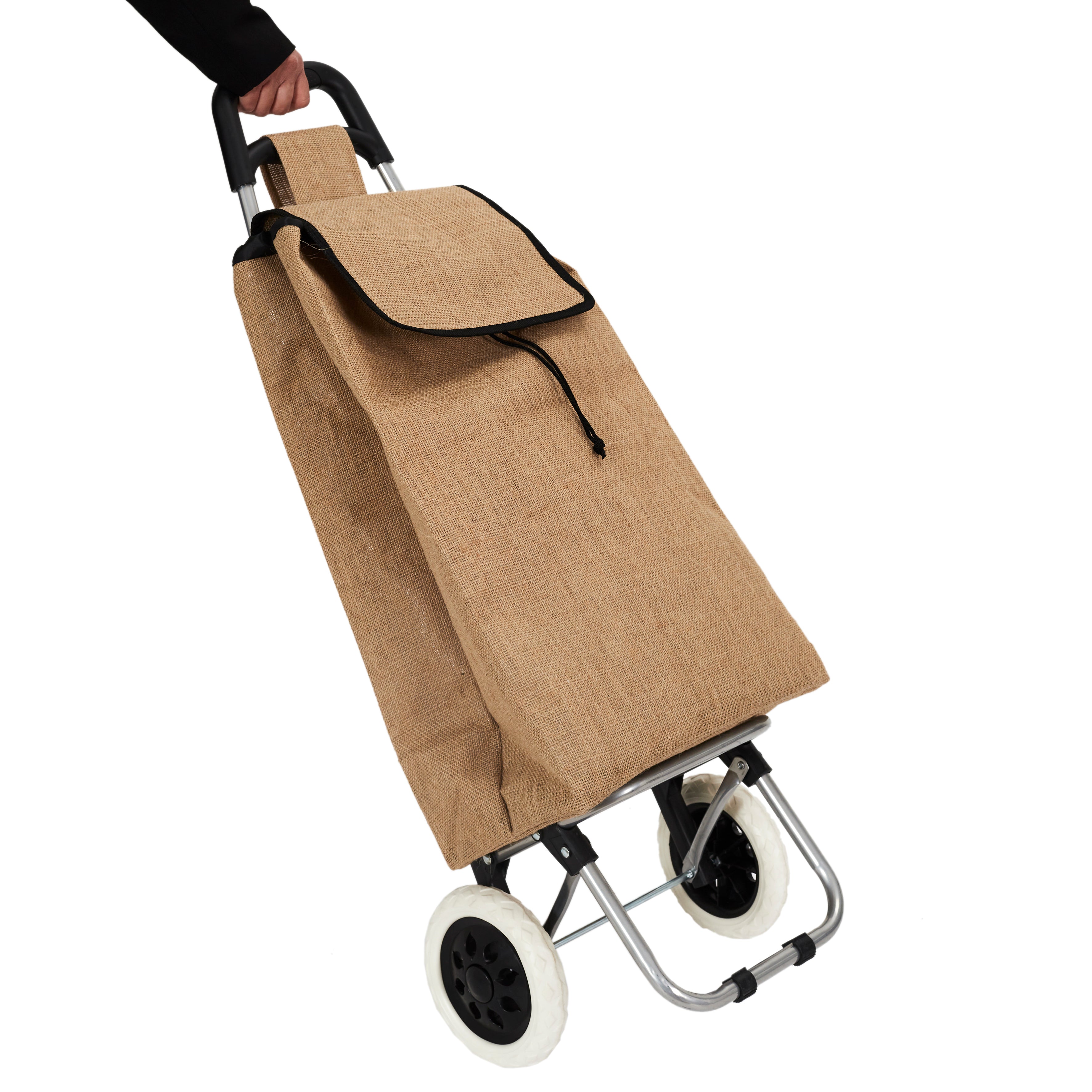 CHARIOT SHOPPING 2 ROUES EN JUTE